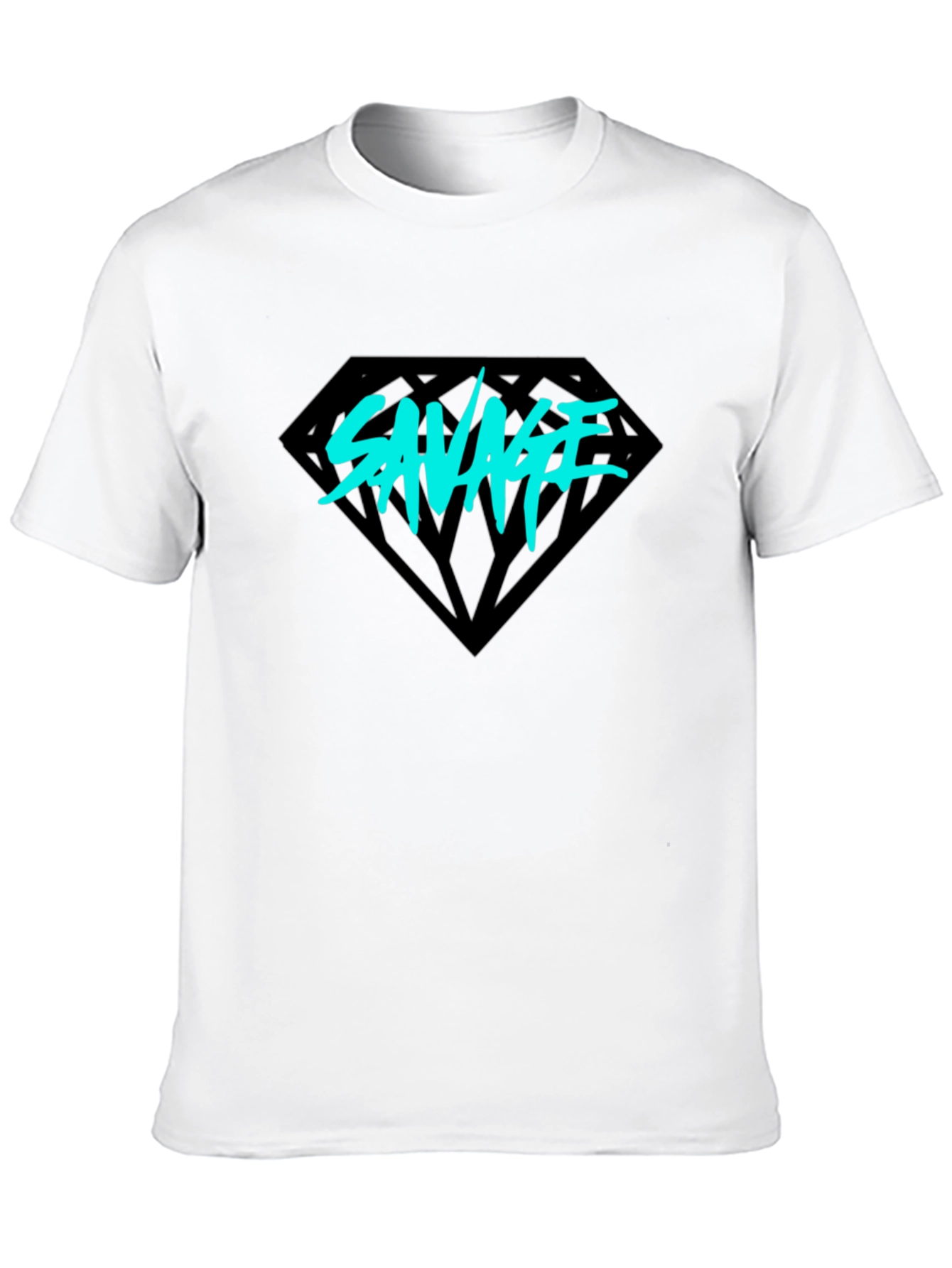 Savage Diamond Graphic Tee - Black