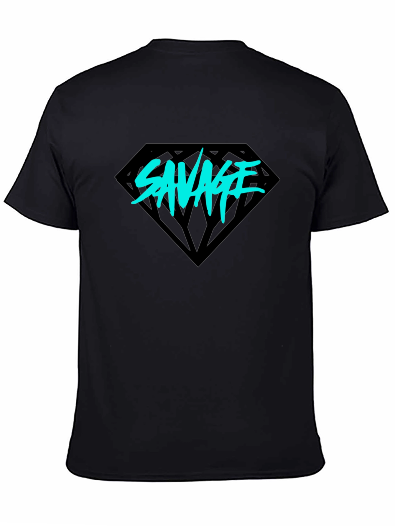 Savage Diamond Graphic Tee - Black