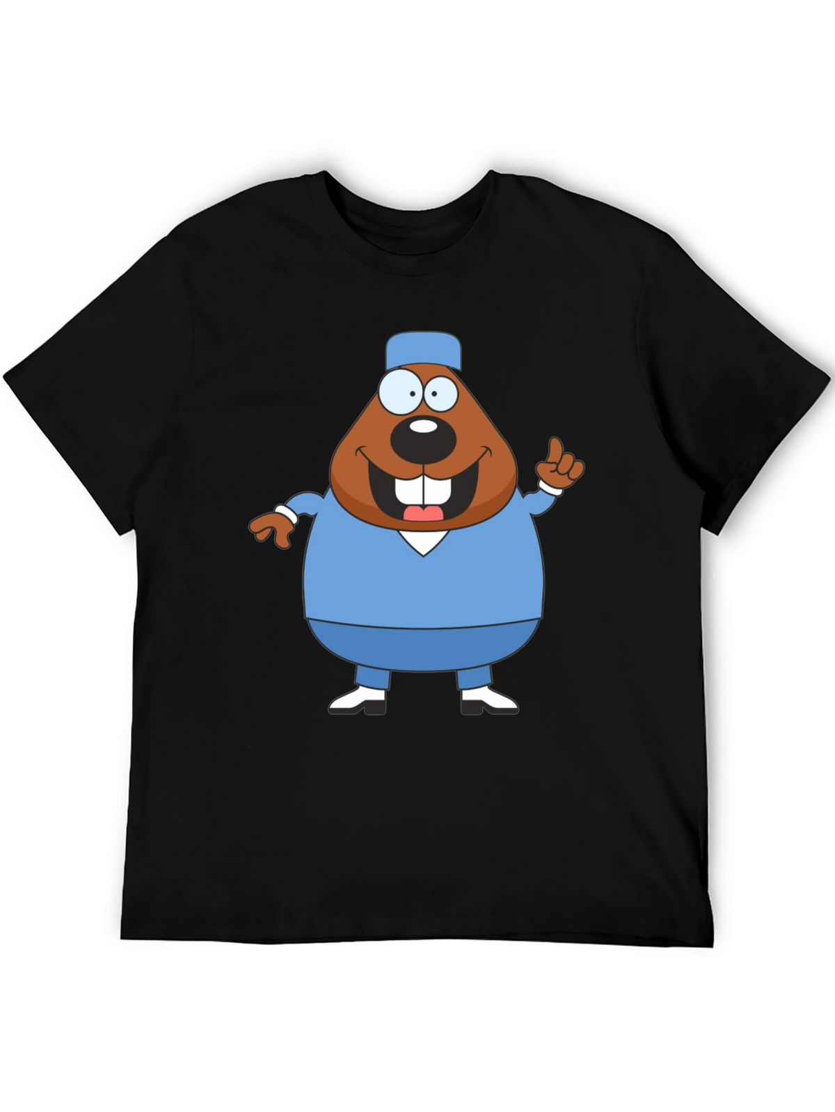 Cartoon Beaver Doctor T-Shirt