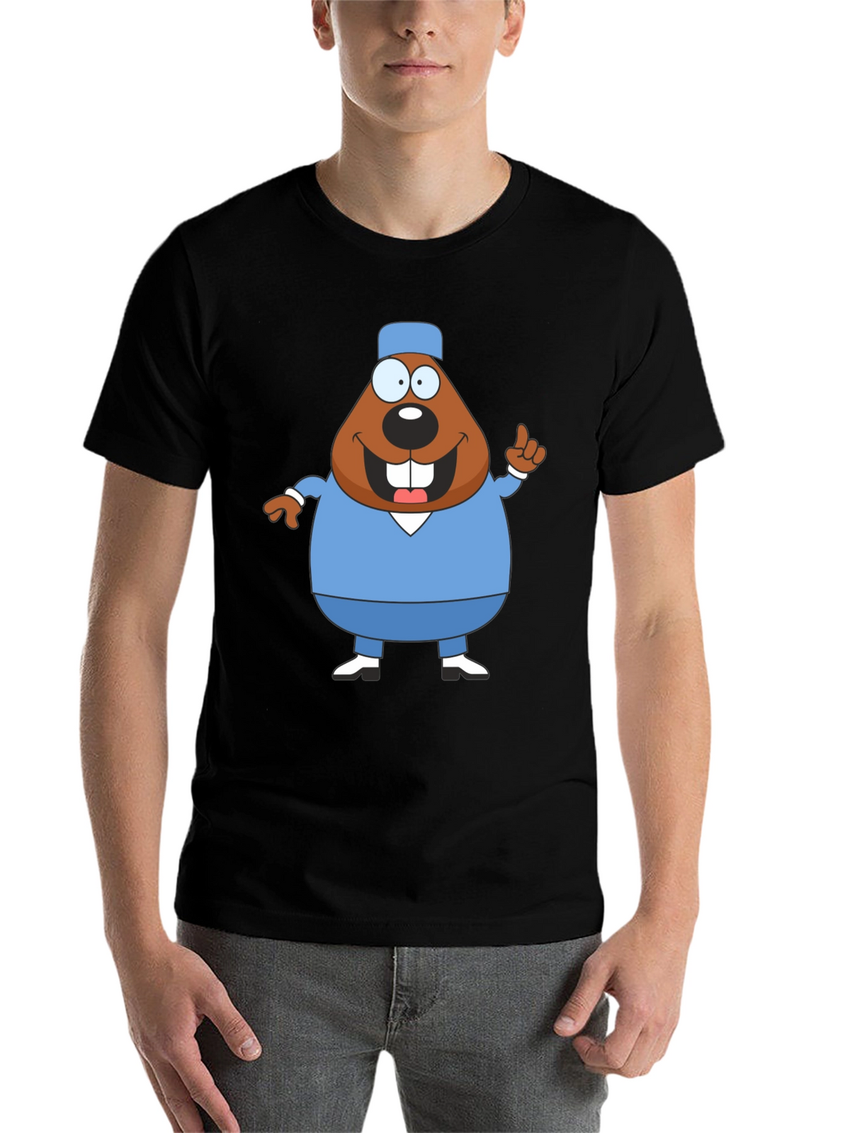Cartoon Beaver Doctor T-Shirt