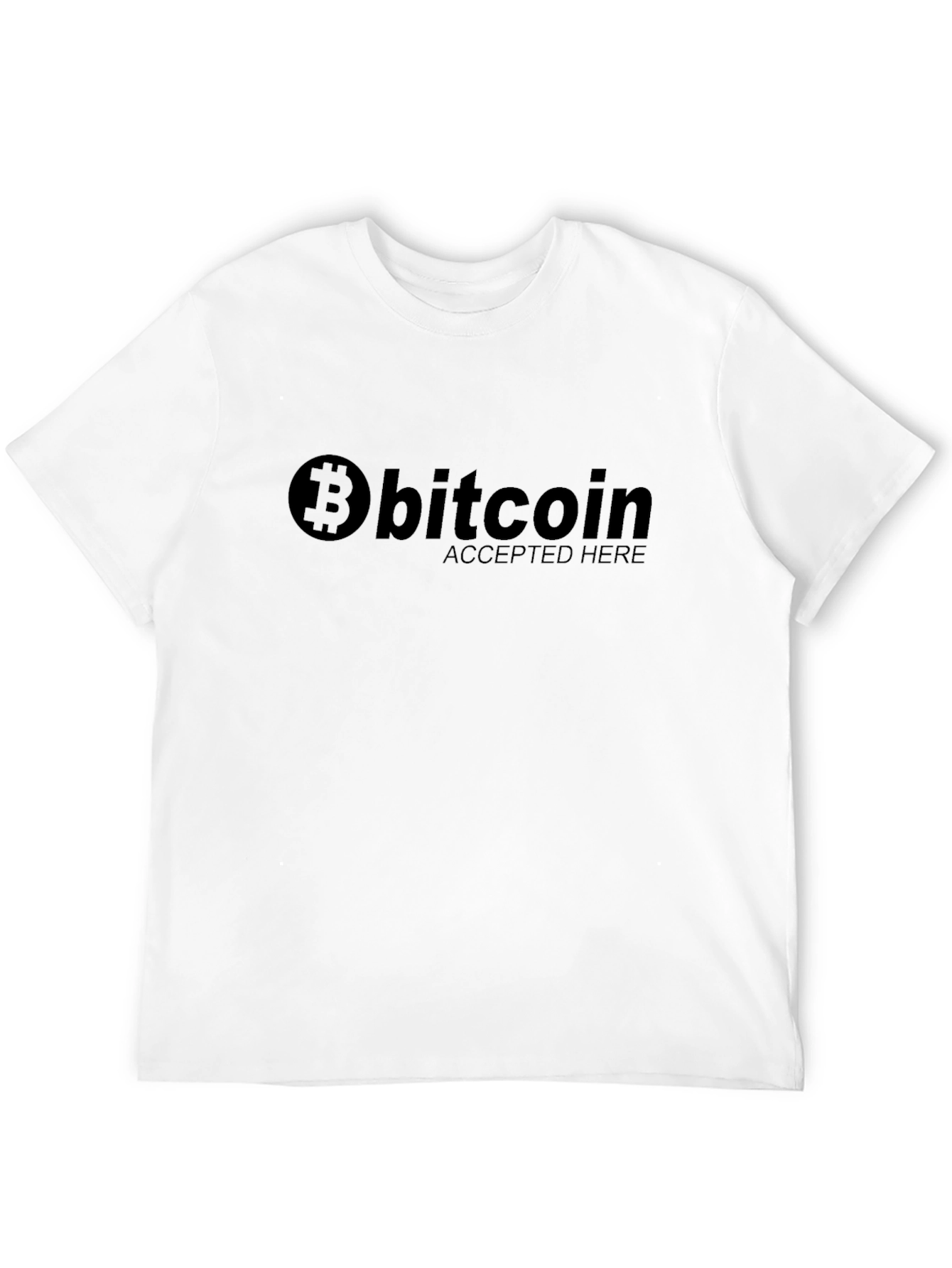 Bitcoin Accepted Here Black T-Shirt