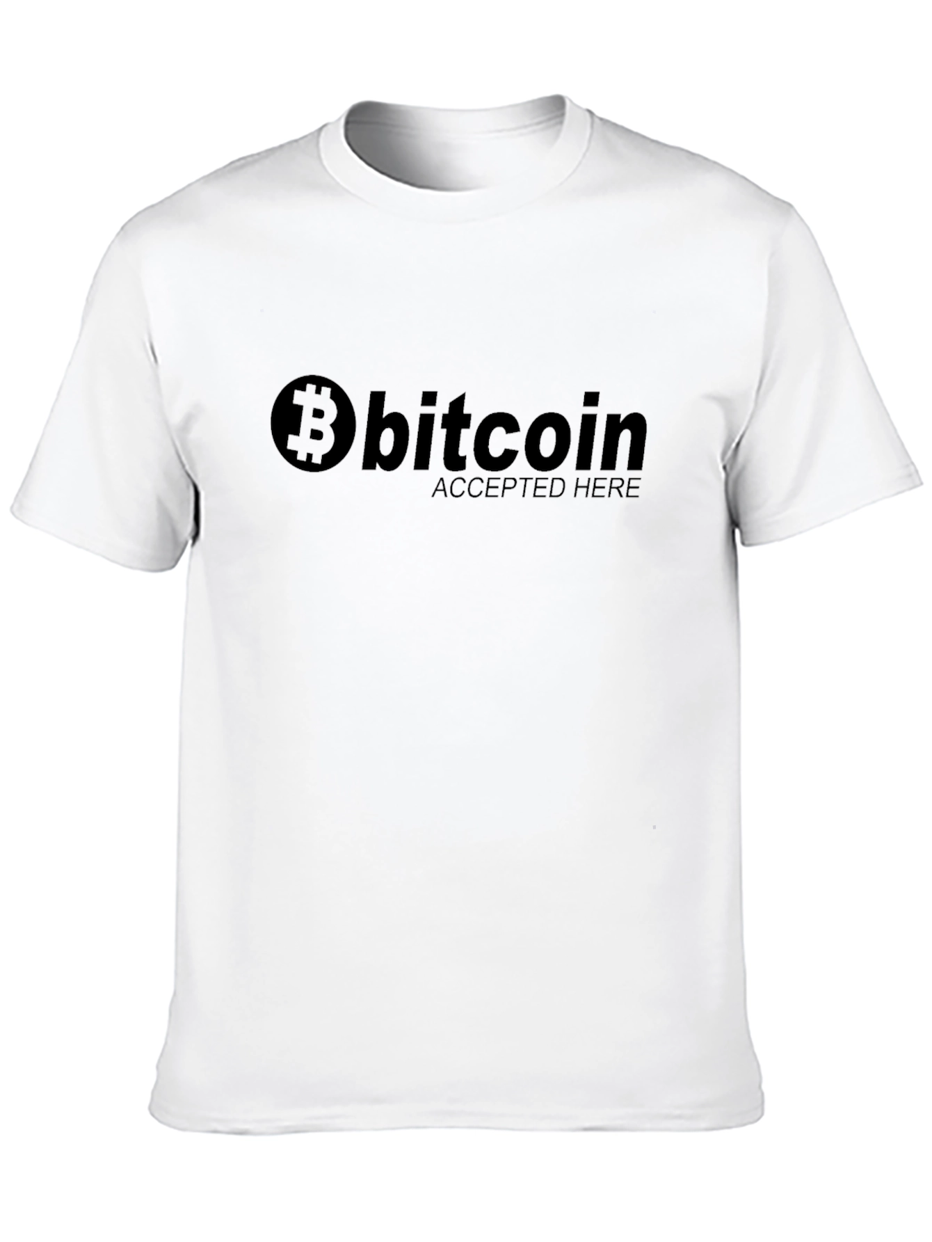 Bitcoin Accepted Here Black T-Shirt