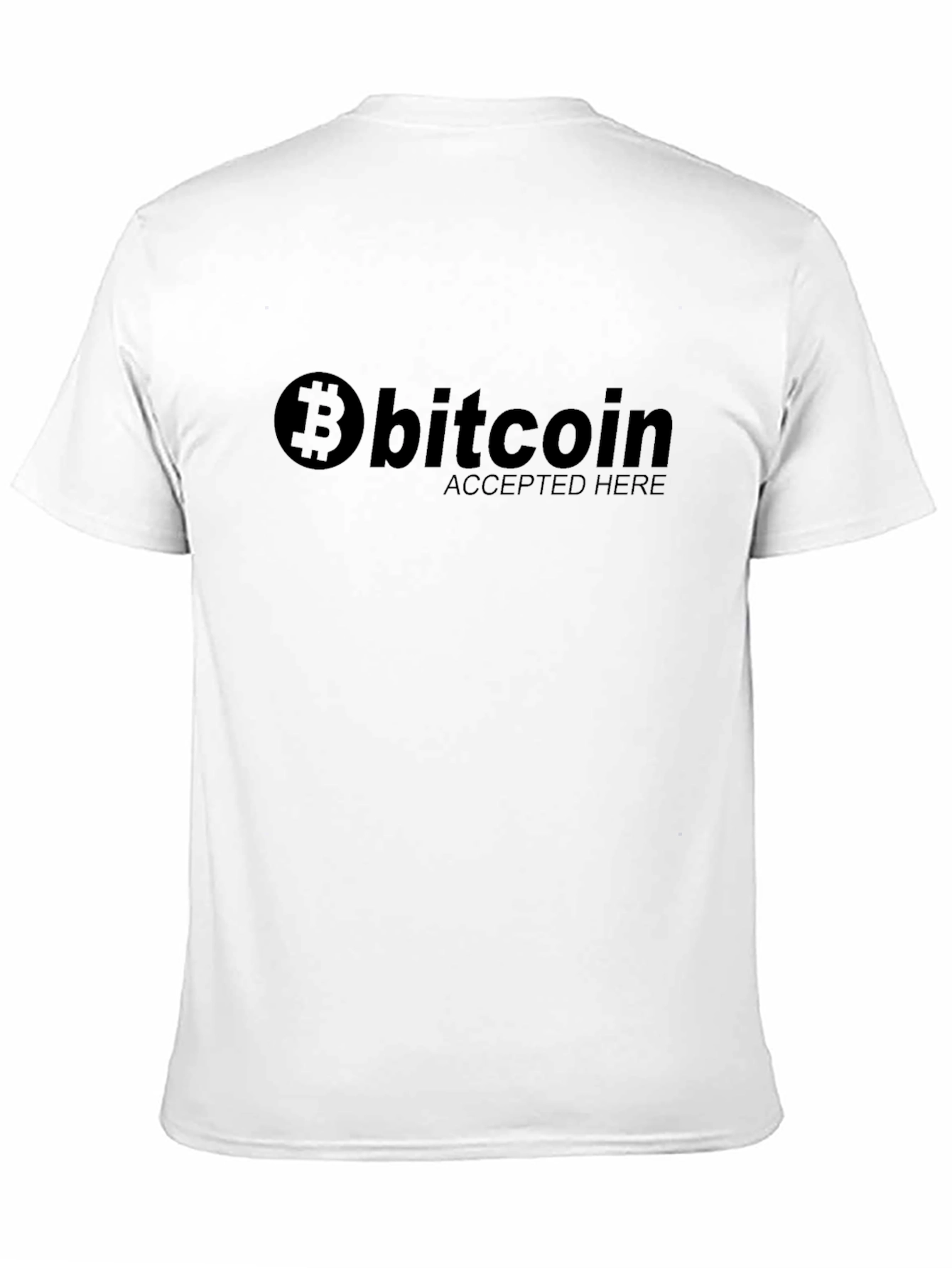 Bitcoin Accepted Here Black T-Shirt
