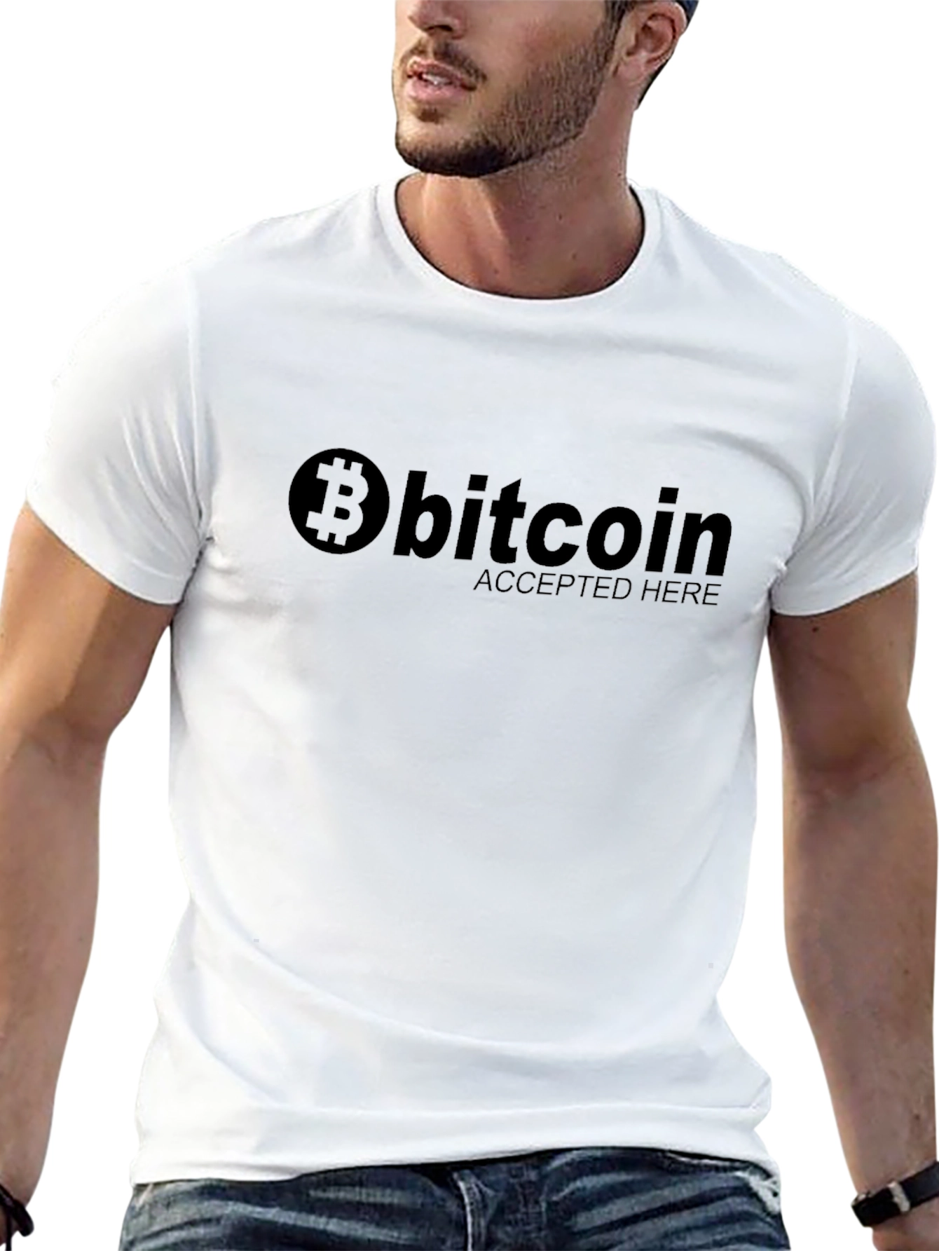 Bitcoin Accepted Here Black T-Shirt