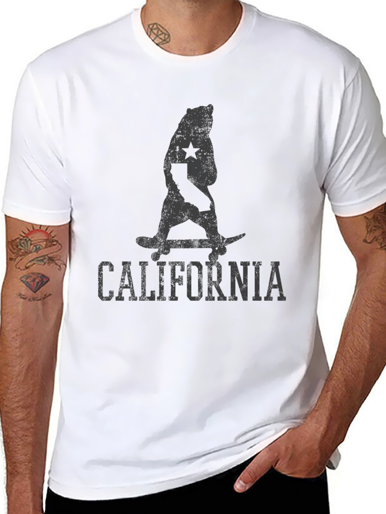 California Bear Skateboard T-Shirt