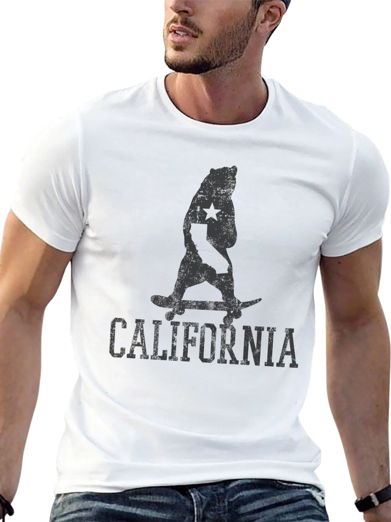 California Bear Skateboard T-Shirt