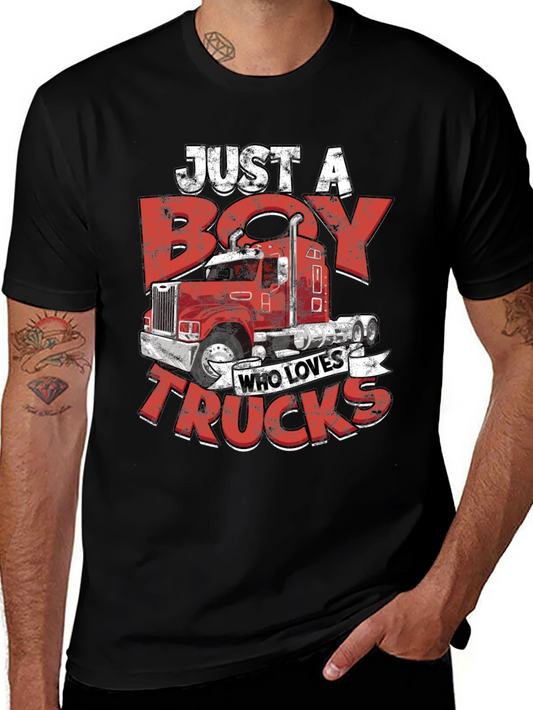 Boy Who Loves Trucks T-Shirt