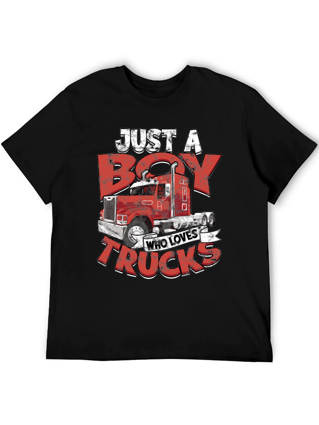 Boy Who Loves Trucks T-Shirt