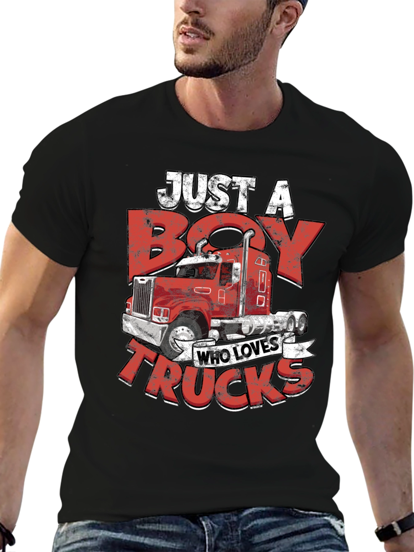 Boy Who Loves Trucks T-Shirt