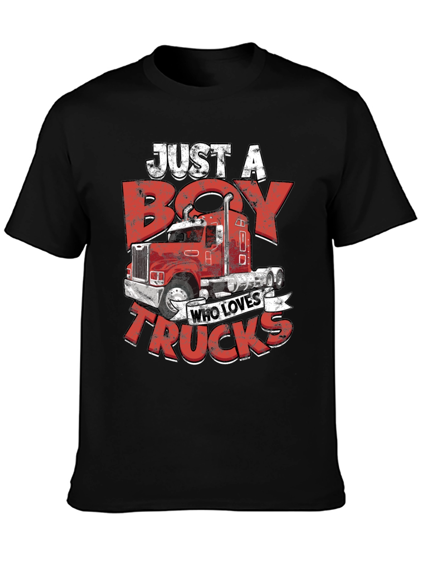 Boy Who Loves Trucks T-Shirt