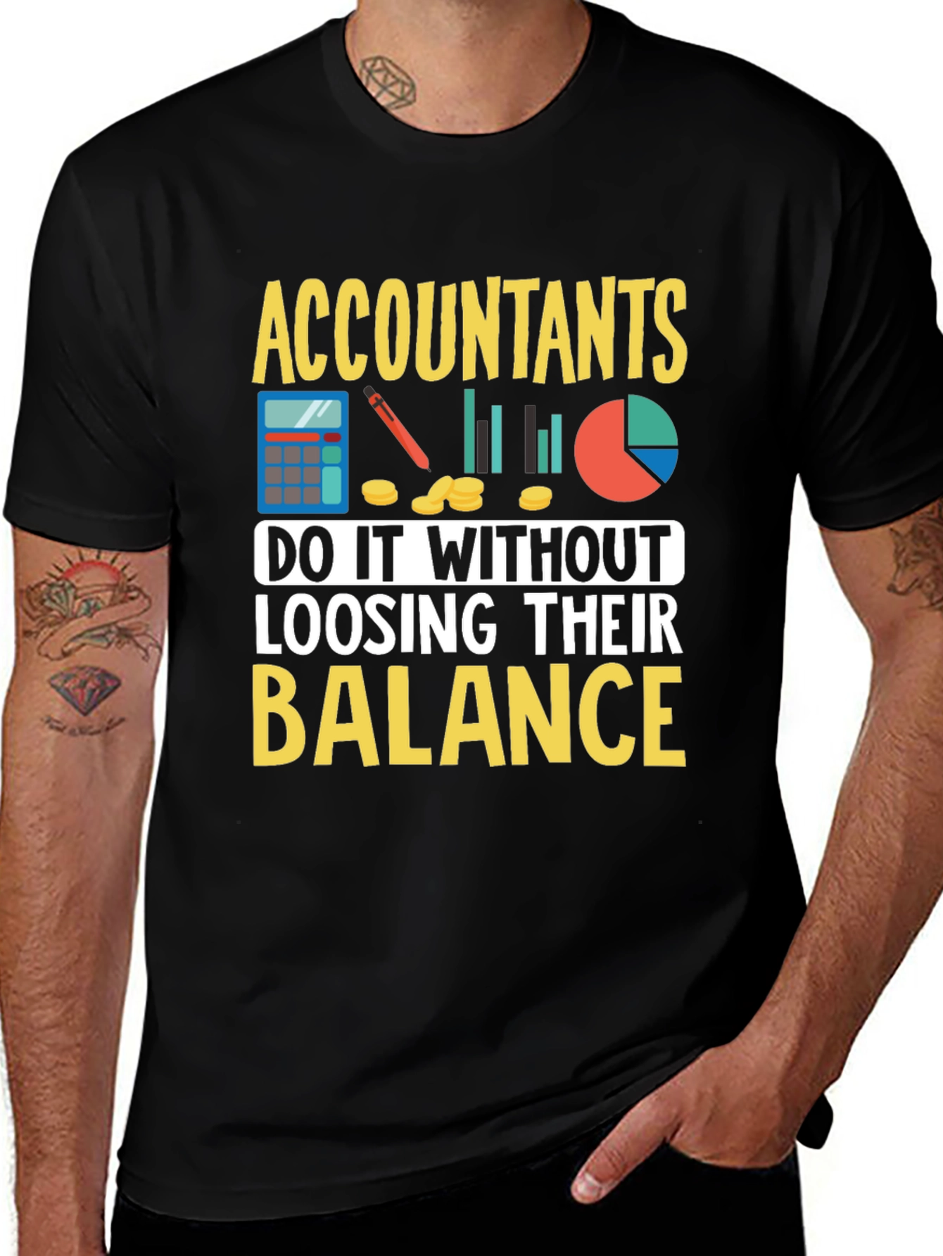 Accountants T-Shirt - Balance Design