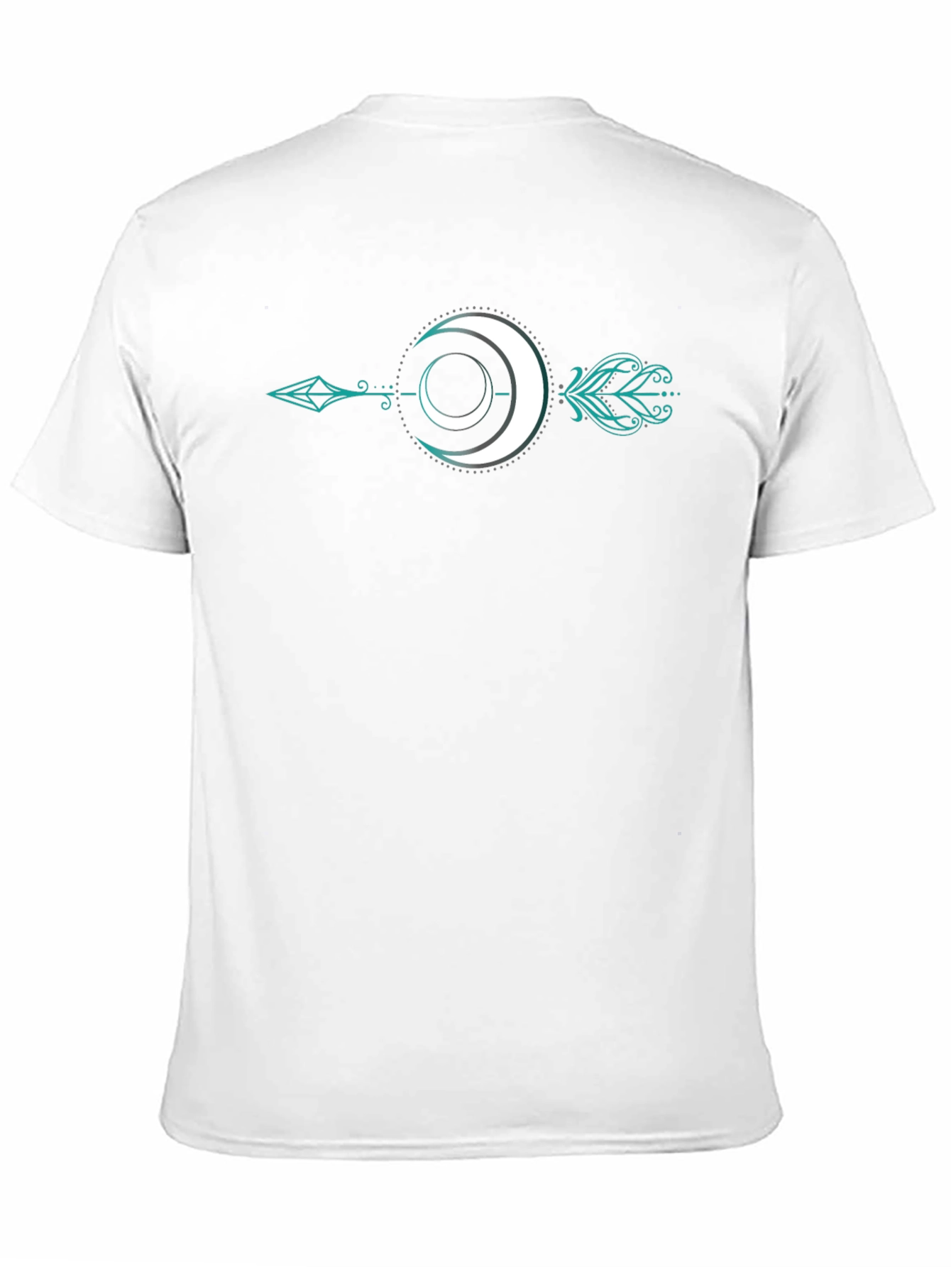 Moon Arrow Graphic Tee - Stylish Black T-Shirt