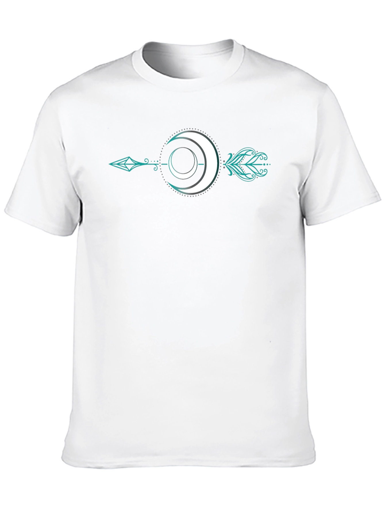 Moon Arrow Graphic Tee - Stylish Black T-Shirt