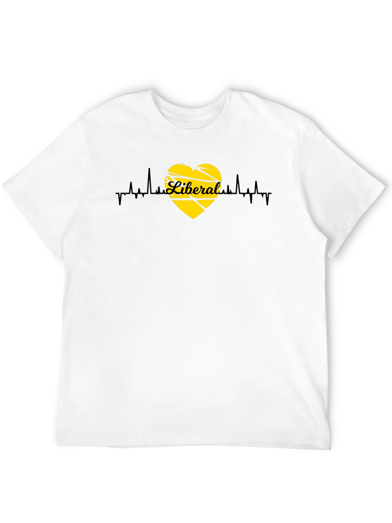 Liberal Heartbeat Graphic Tee - Black