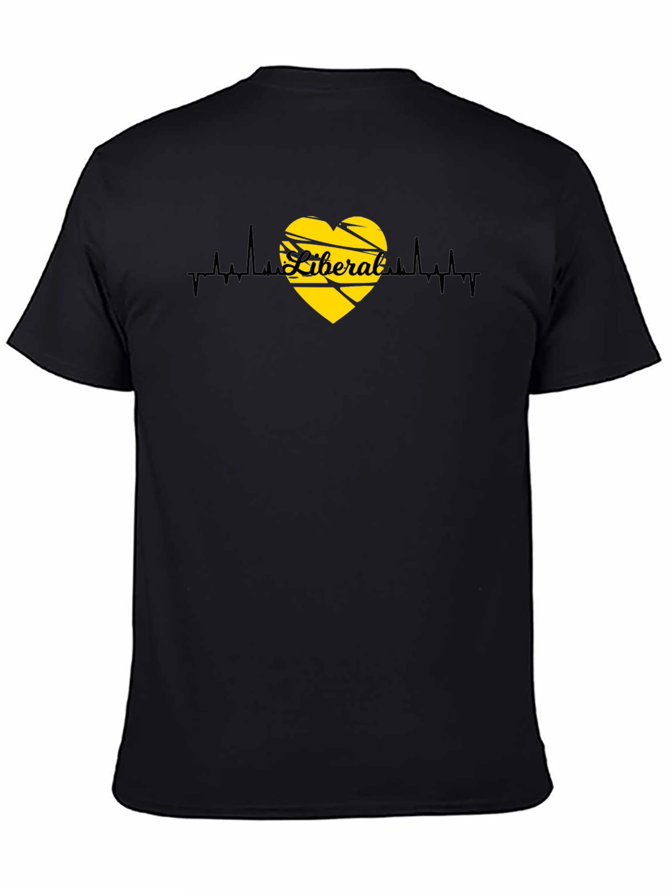 Liberal Heartbeat Graphic Tee - Black