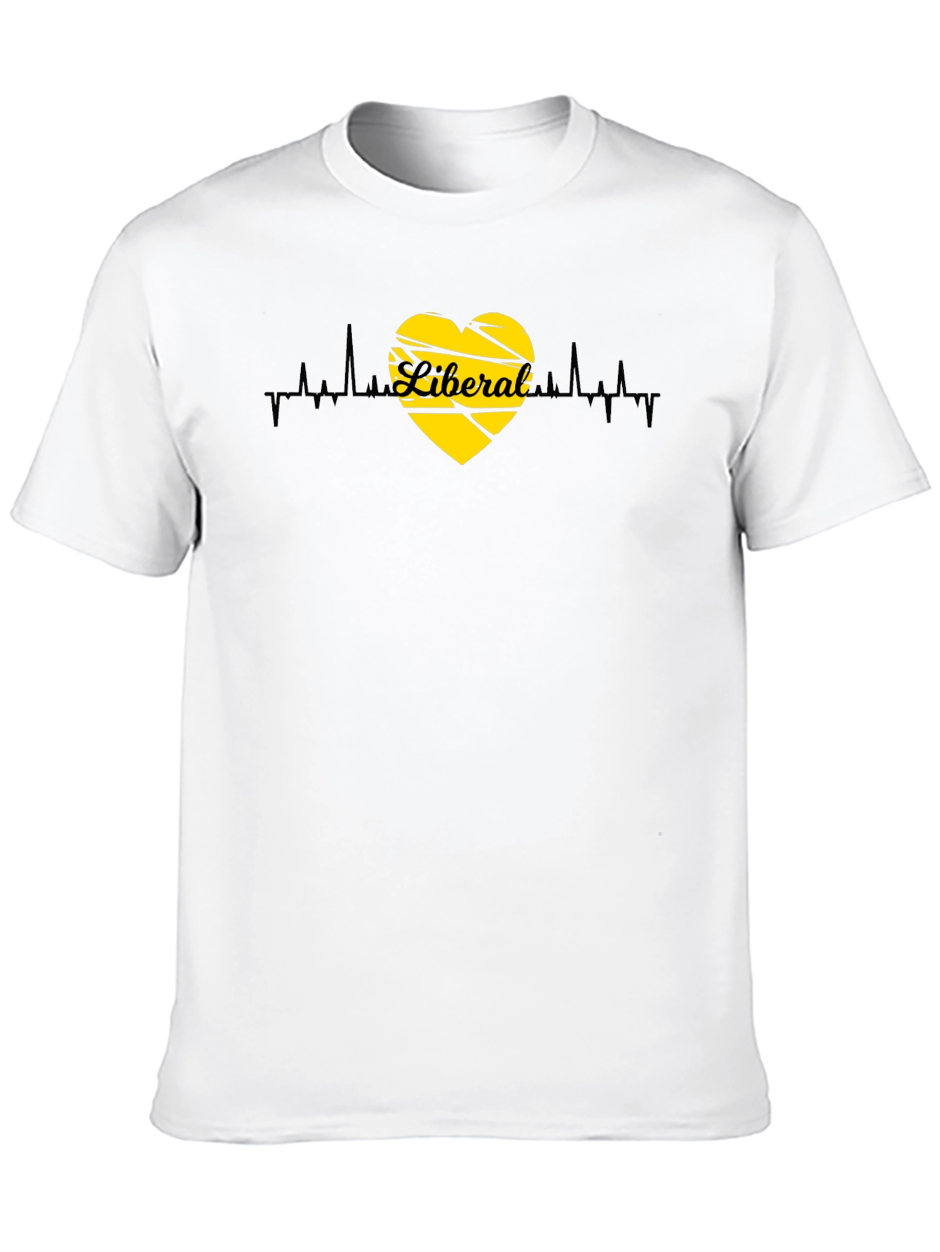 Liberal Heartbeat Graphic Tee - Black