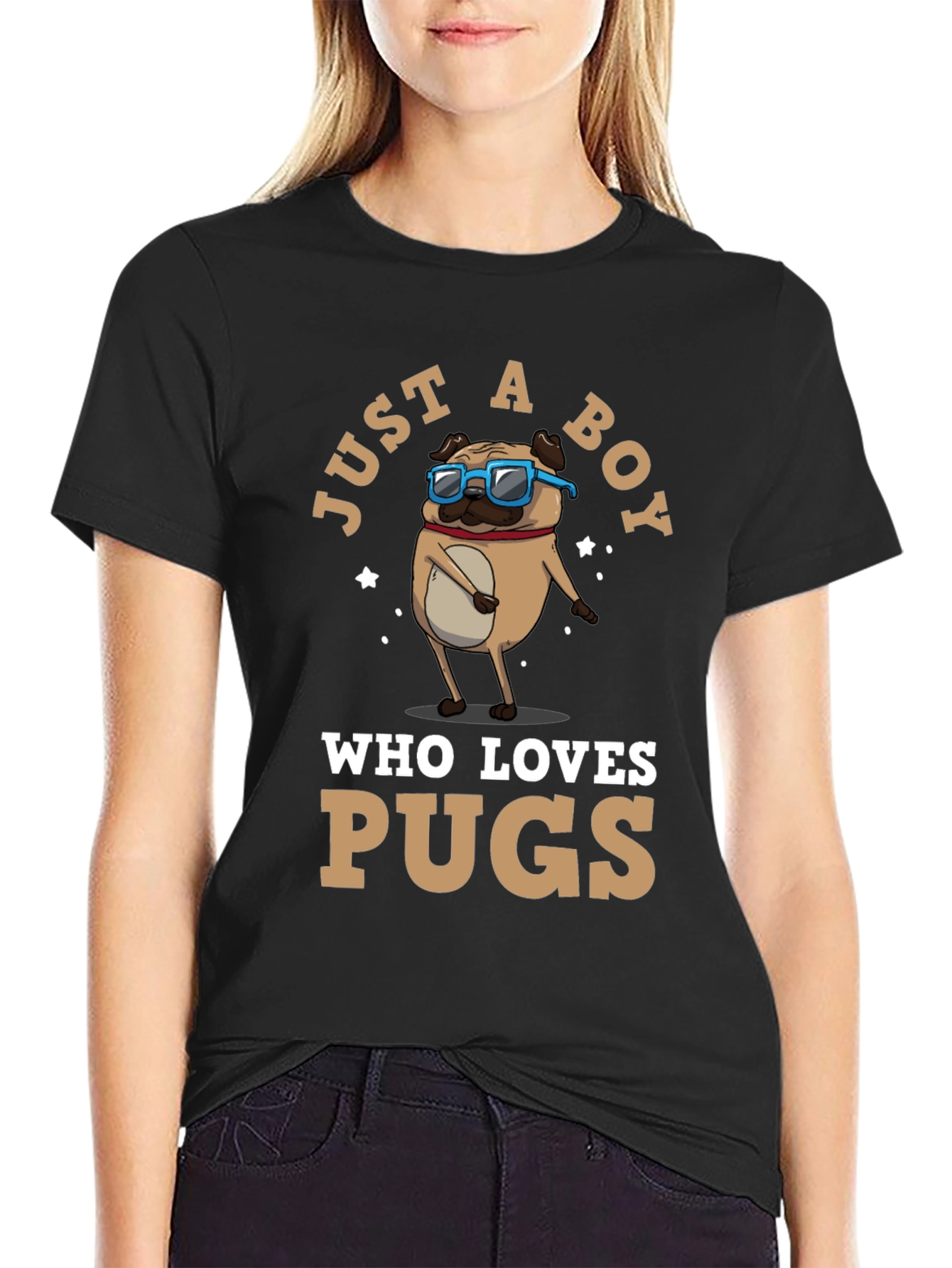 Just a Boy Who Loves Pugs T-Shirt
