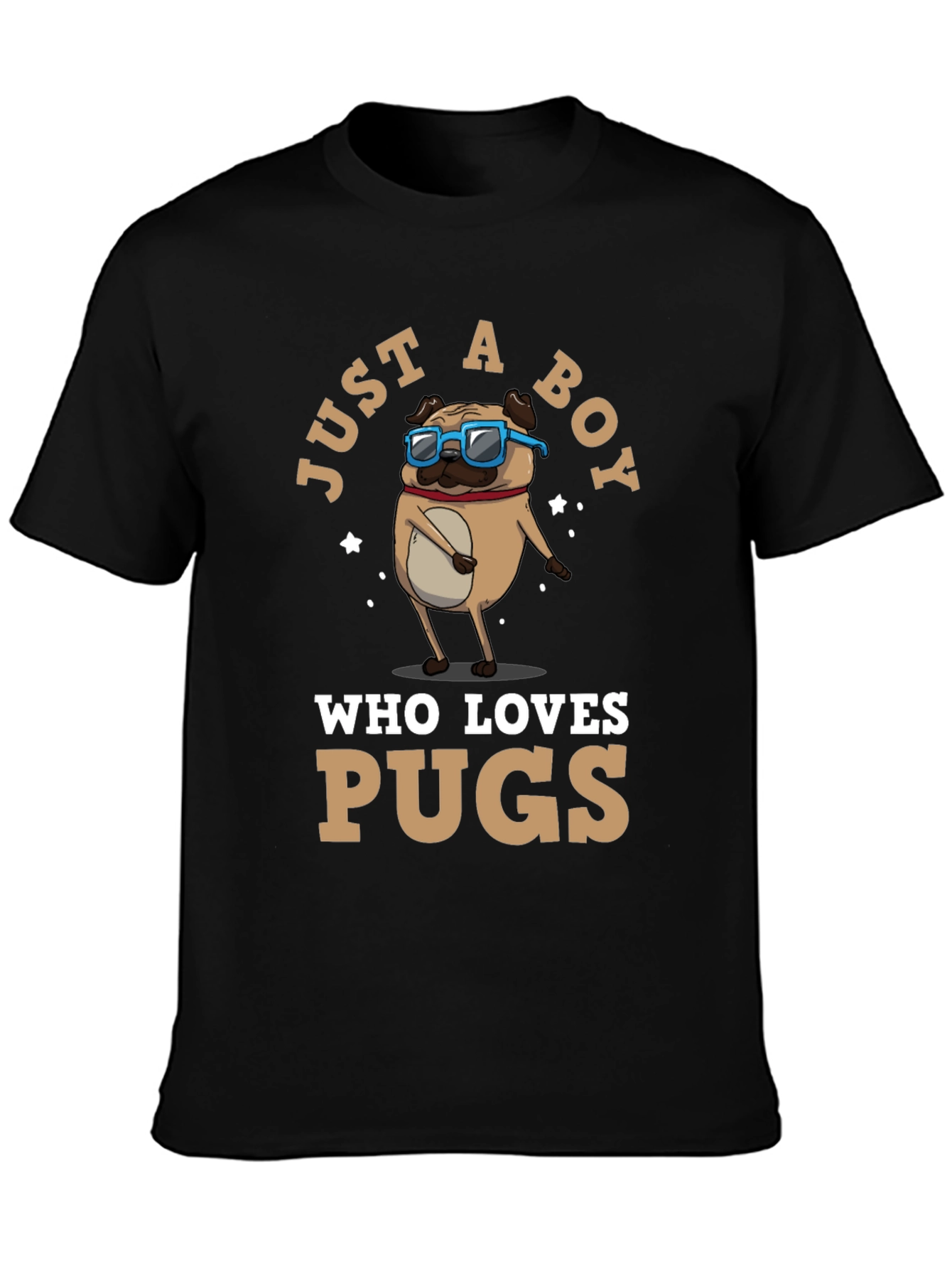 Just a Boy Who Loves Pugs T-Shirt
