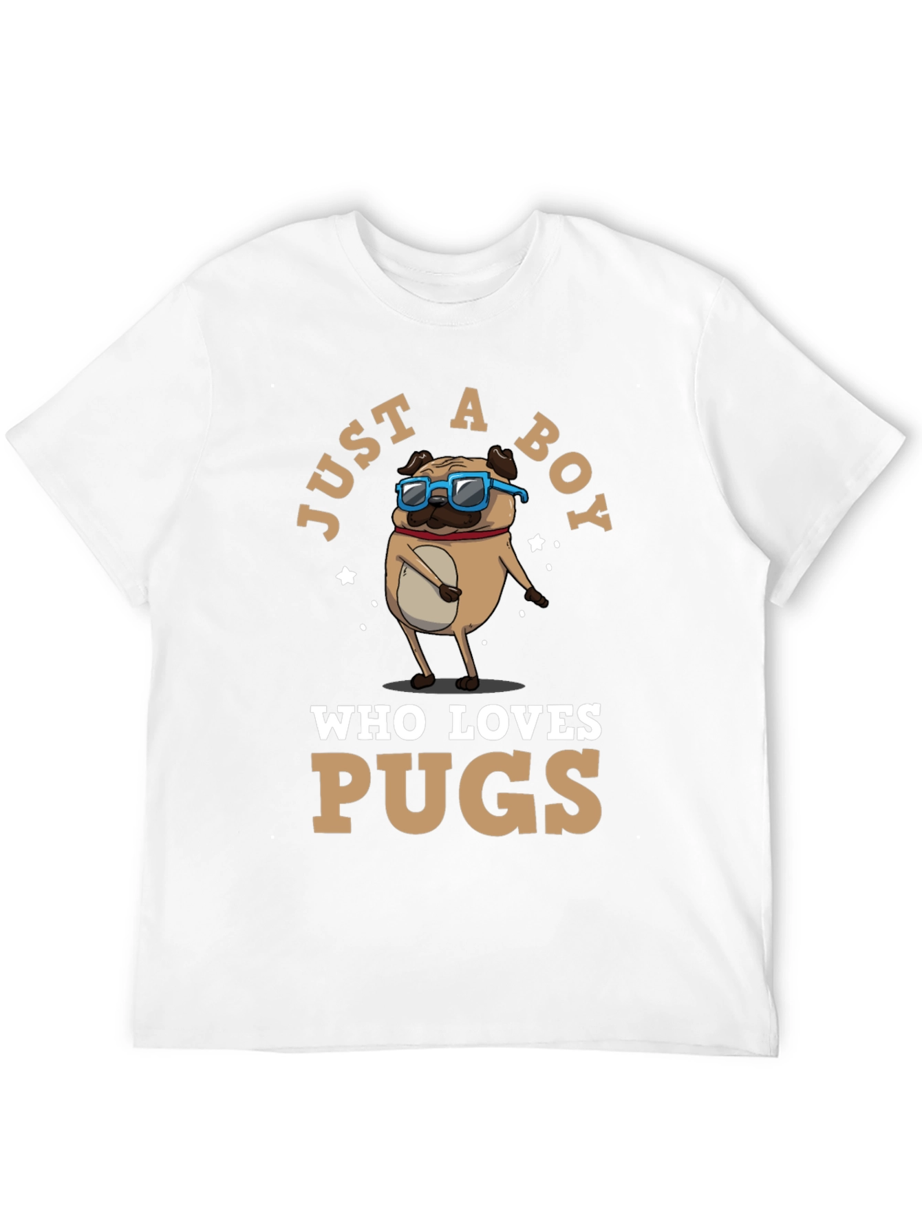 Just a Boy Who Loves Pugs T-Shirt