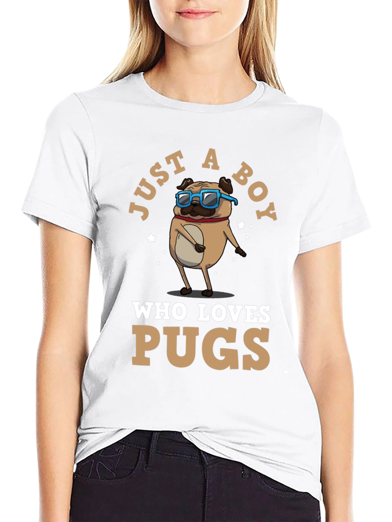 Just a Boy Who Loves Pugs T-Shirt
