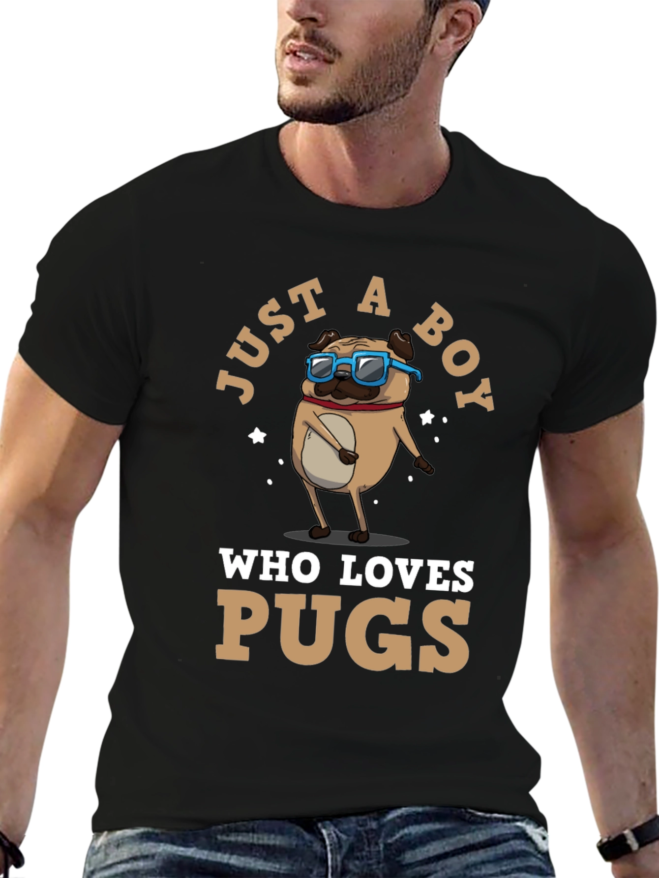 Just a Boy Who Loves Pugs T-Shirt