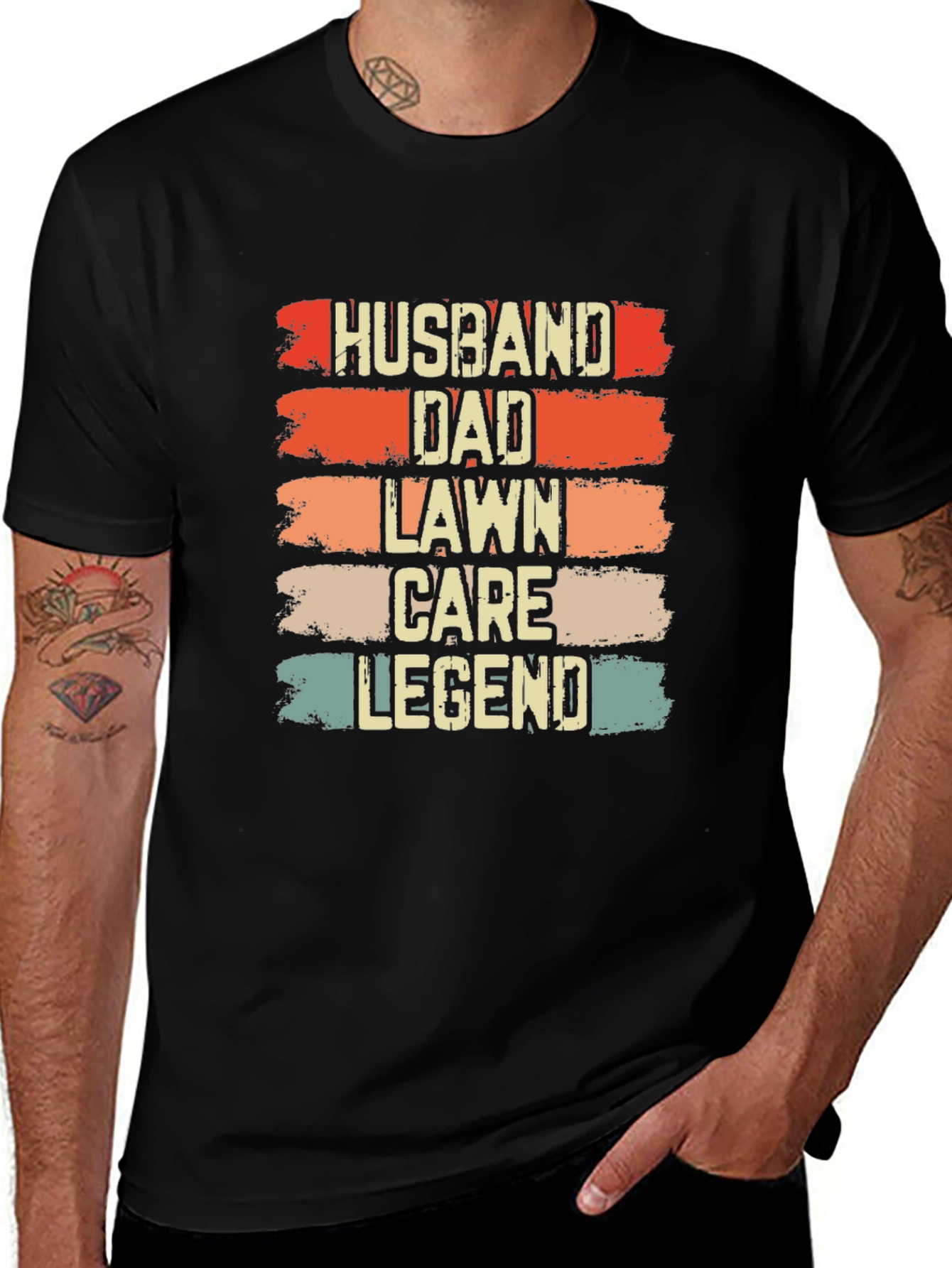 Husband Dad Lawn Care Legend Graphic Tee