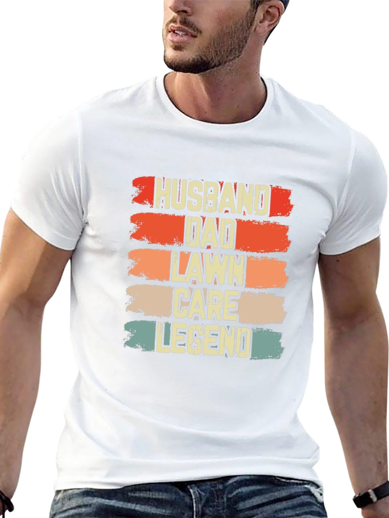 Husband Dad Lawn Care Legend Graphic Tee