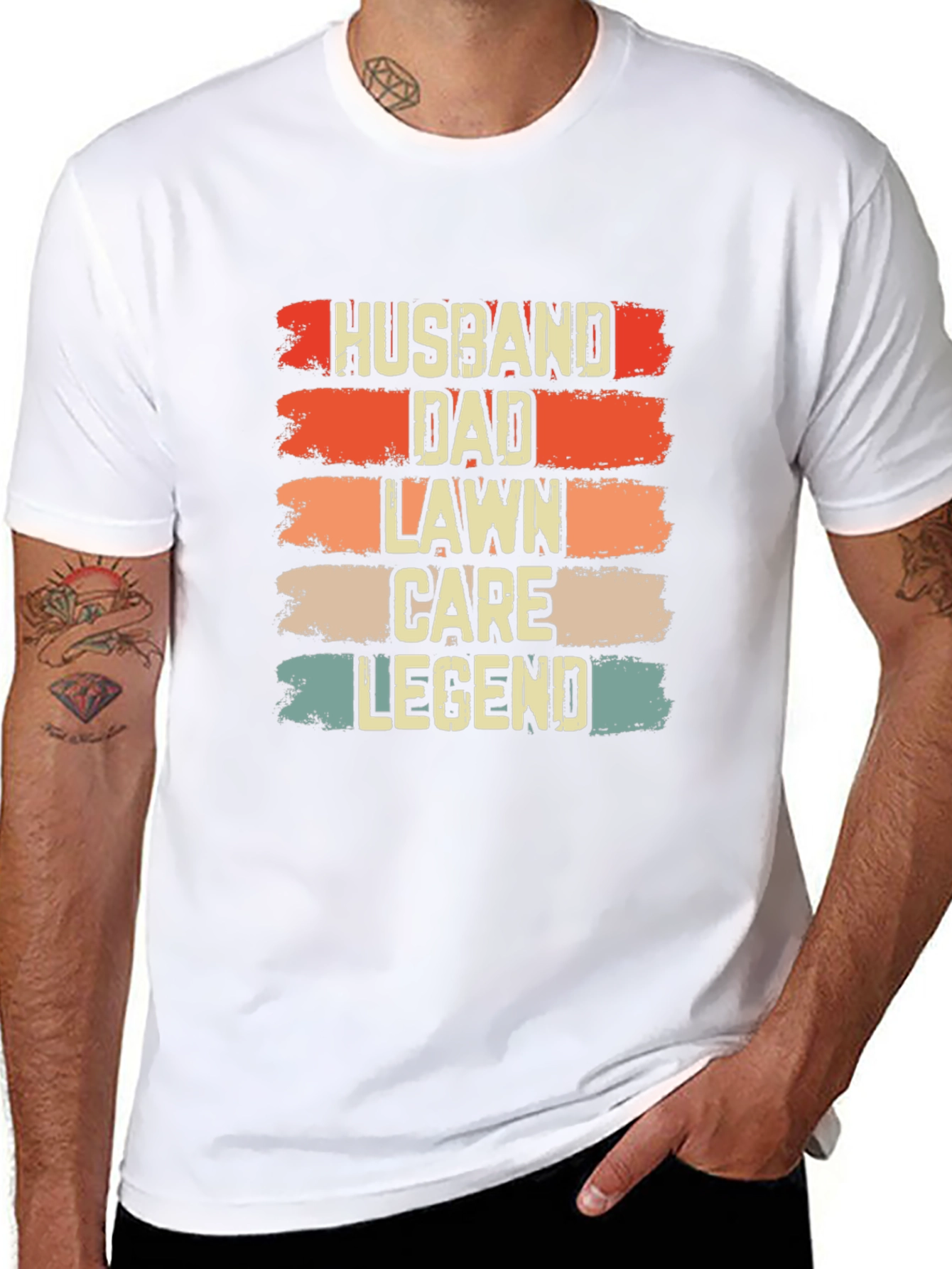 Husband Dad Lawn Care Legend Graphic Tee