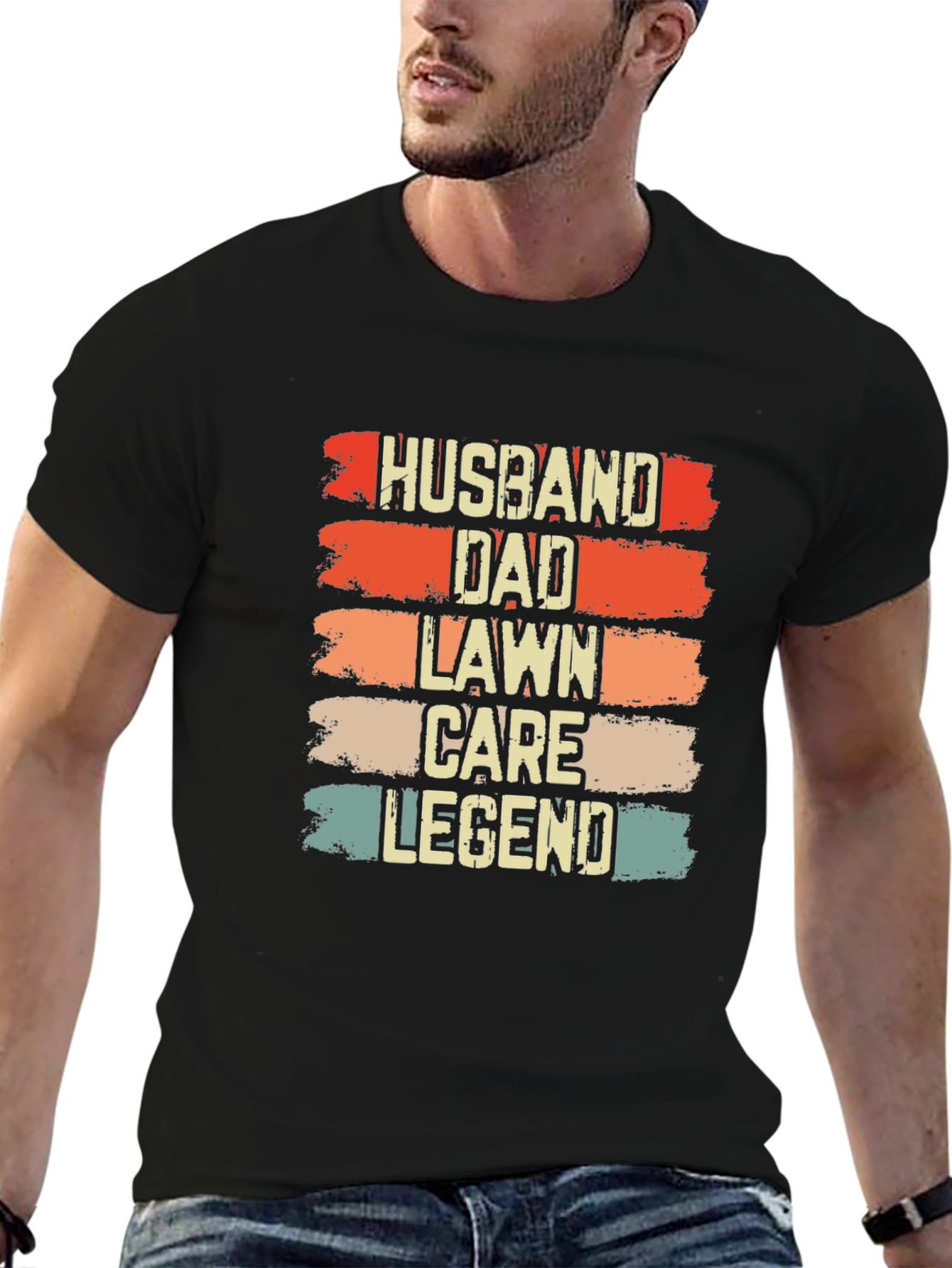 Husband Dad Lawn Care Legend Graphic Tee