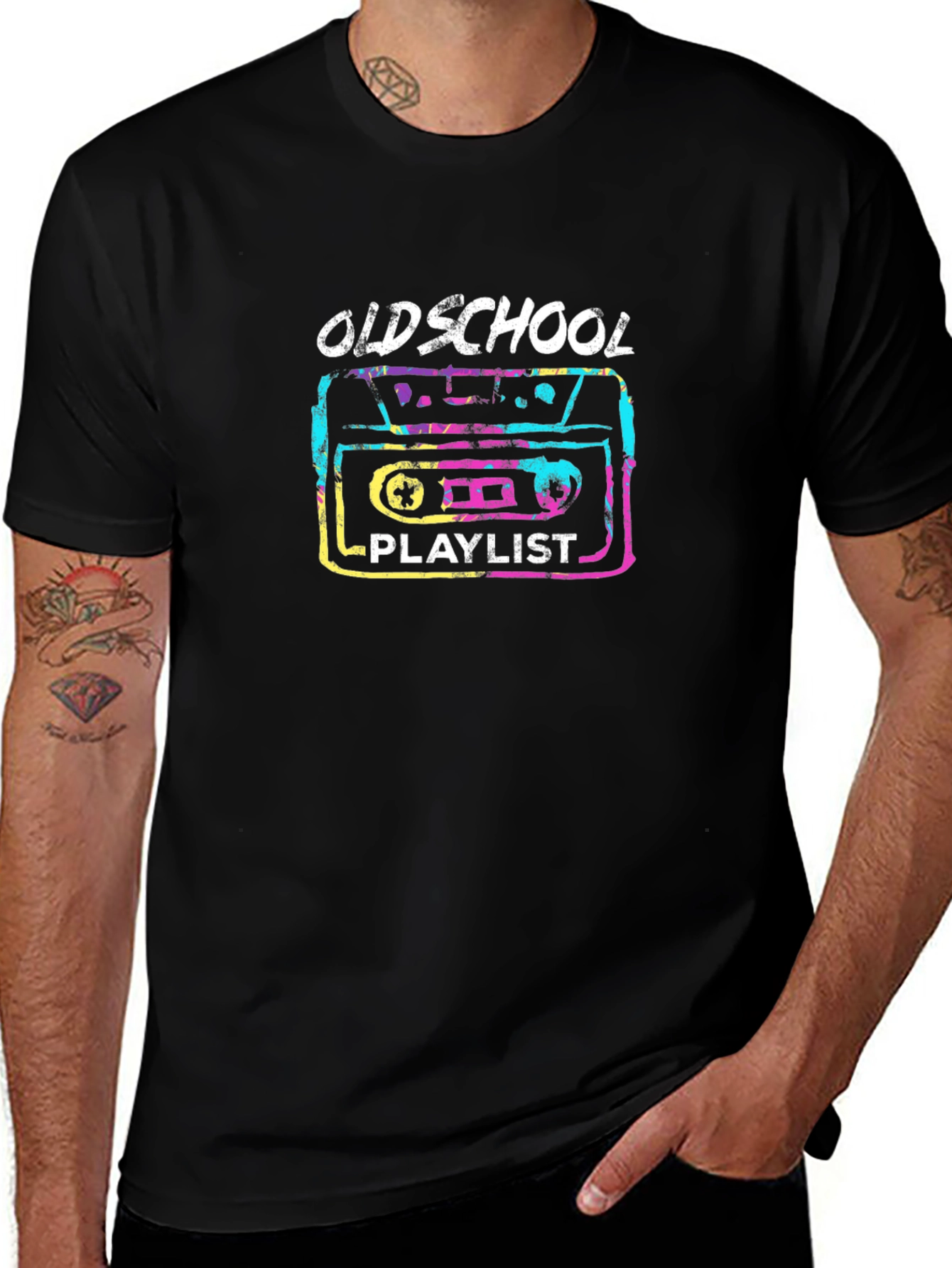 Oldschool Playlist Graphic T-Shirt