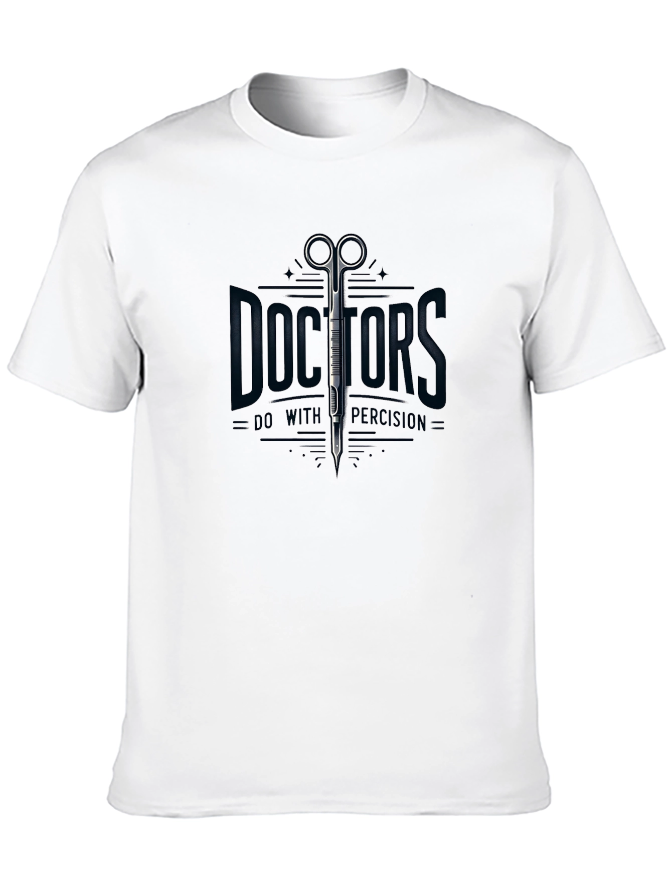 Doctors Precision Black T-Shirt - Medical Theme