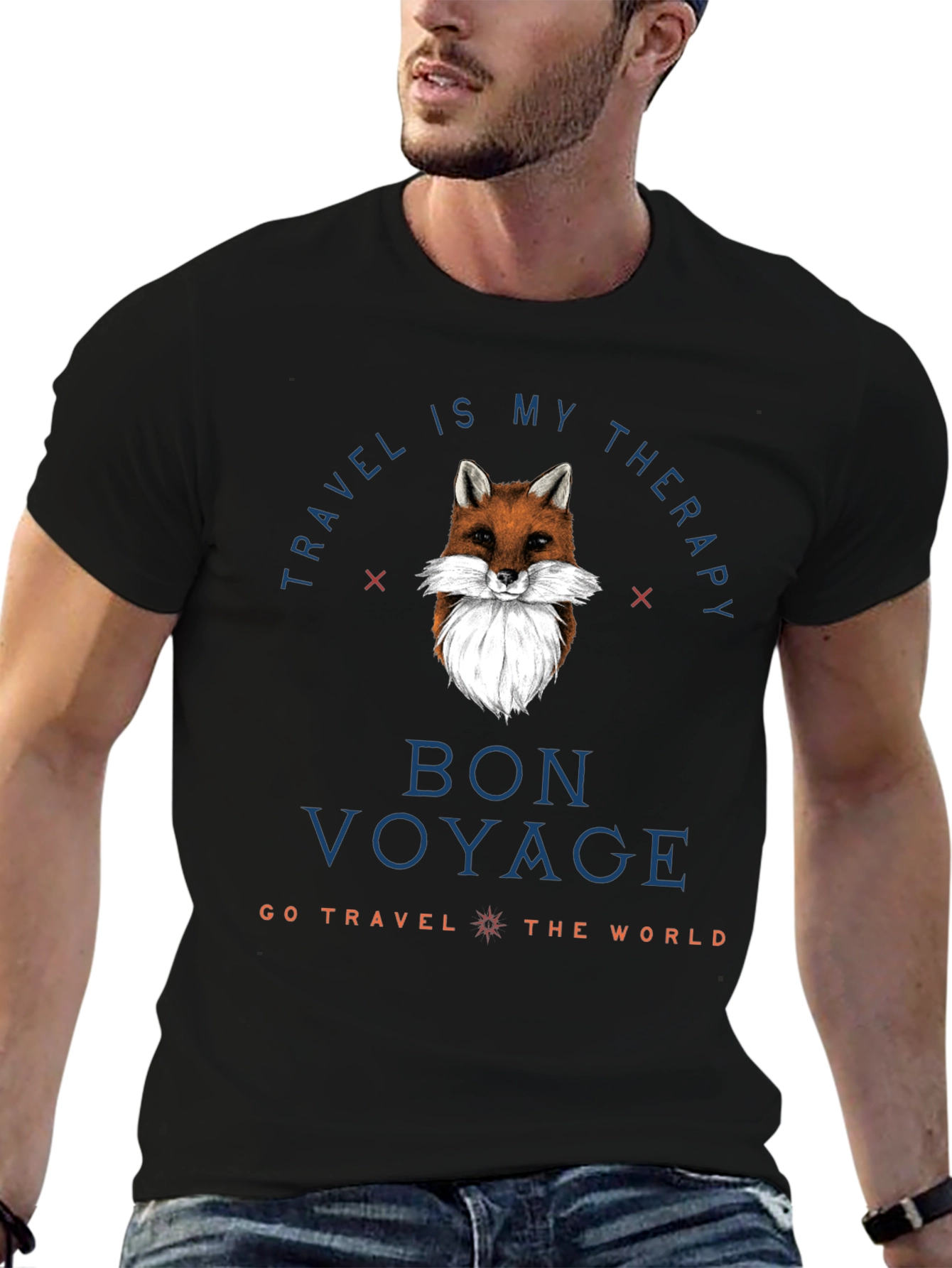 Travel Therapy Fox Graphic Tee