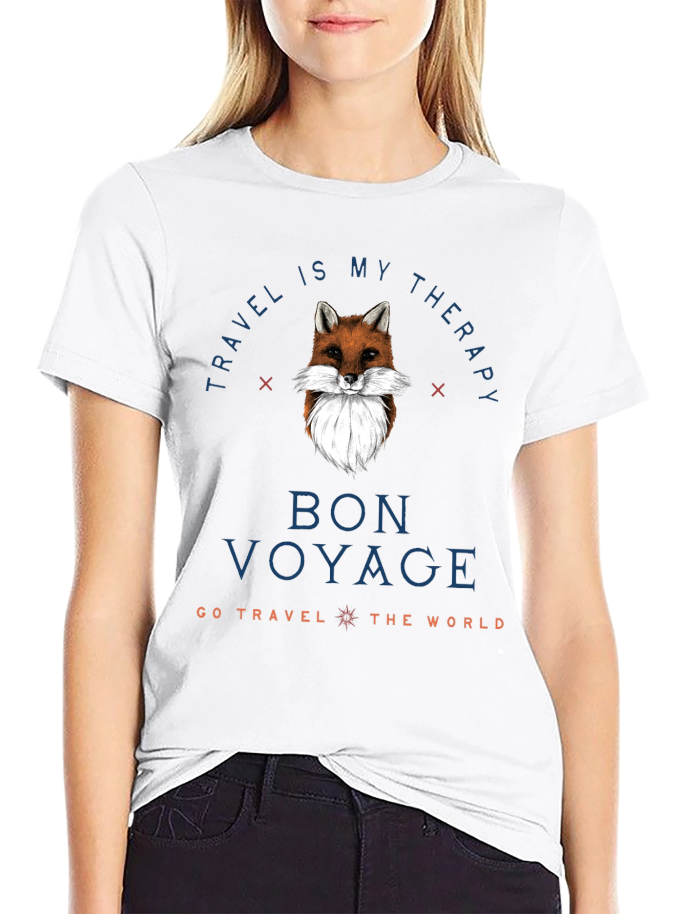 Travel Therapy Fox Graphic Tee
