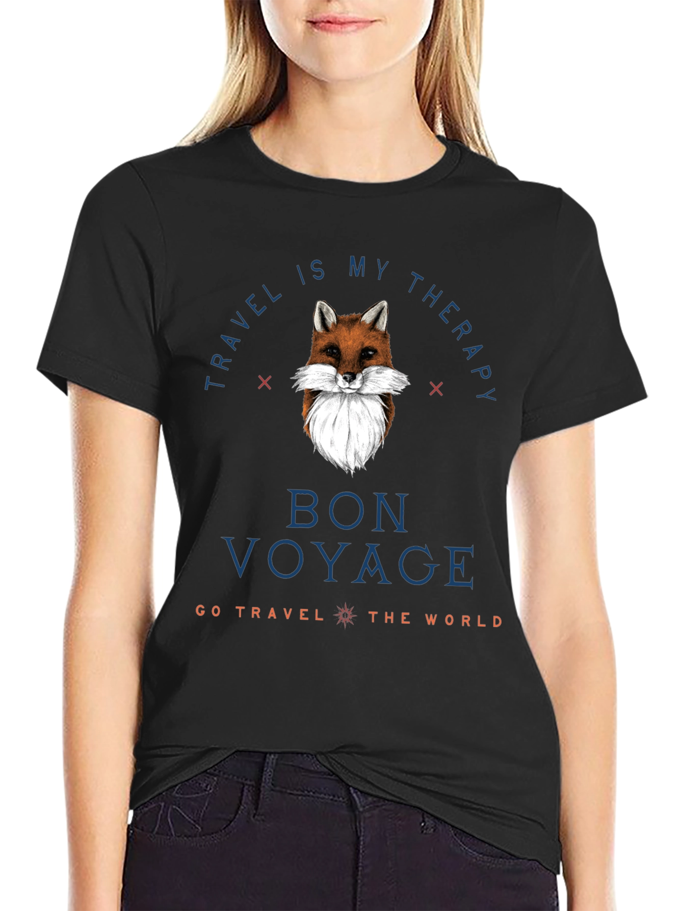 Travel Therapy Fox Graphic Tee