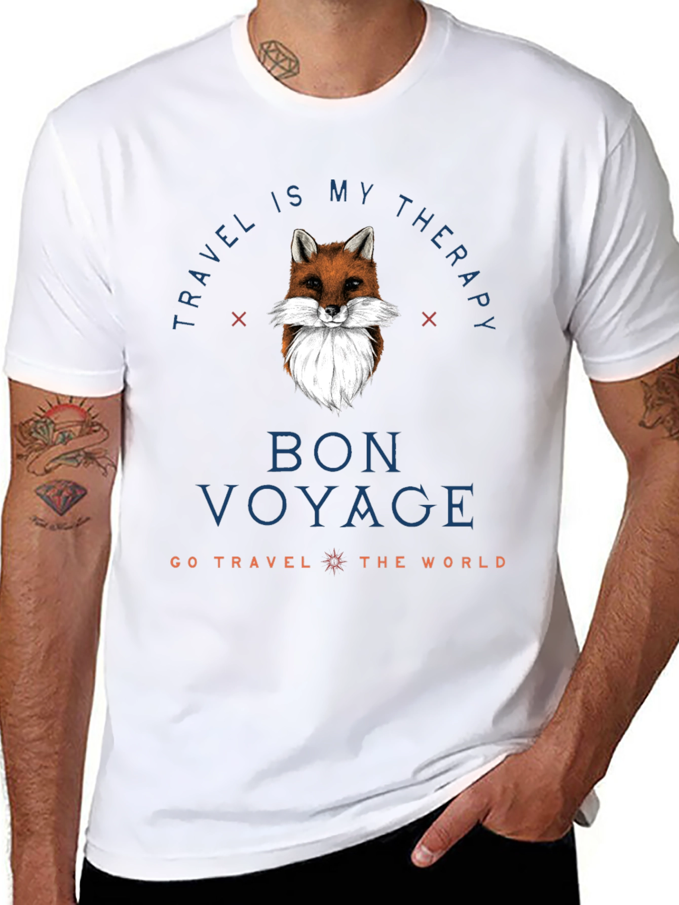 Travel Therapy Fox Graphic Tee
