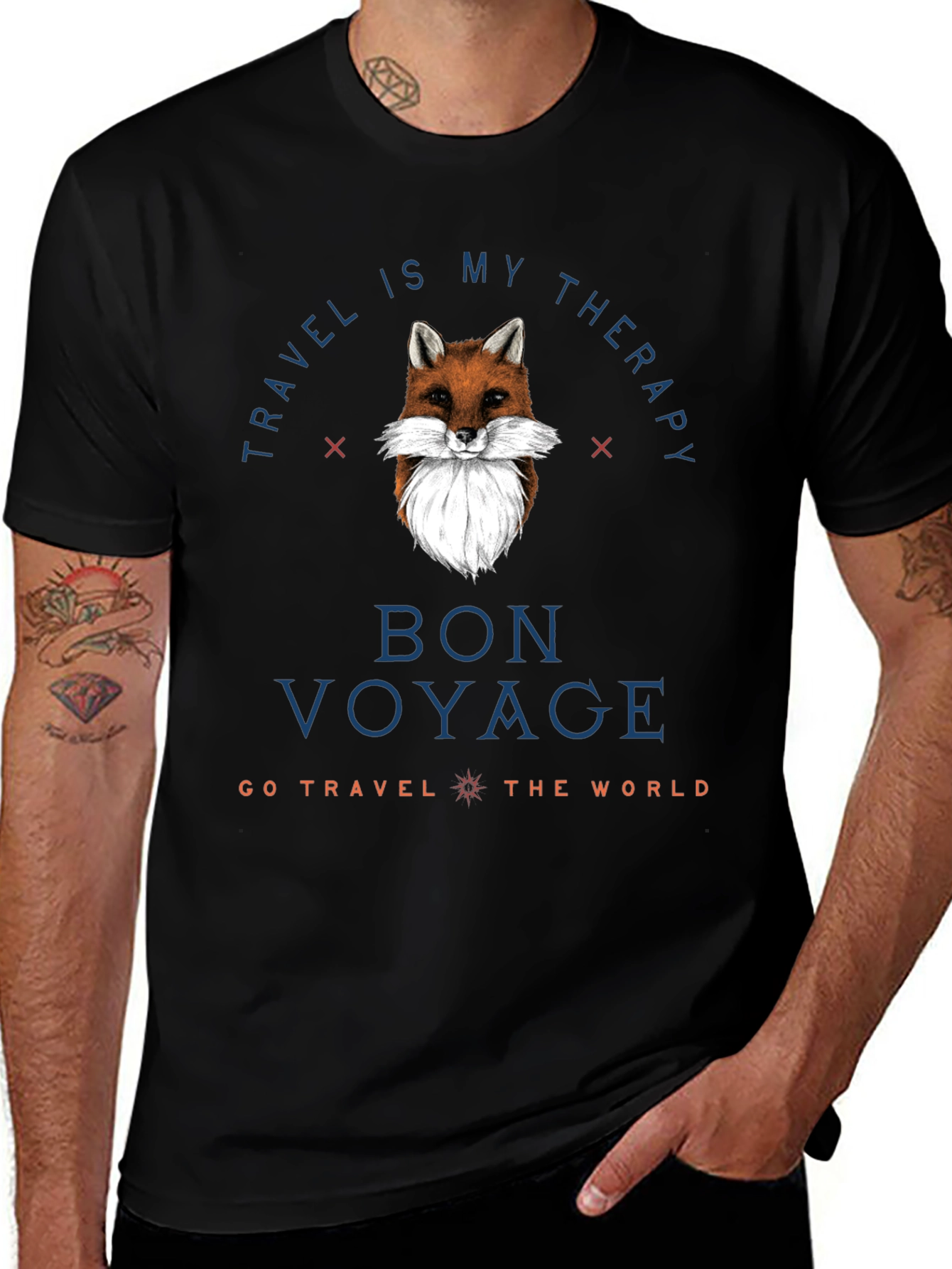 Travel Therapy Fox Graphic Tee
