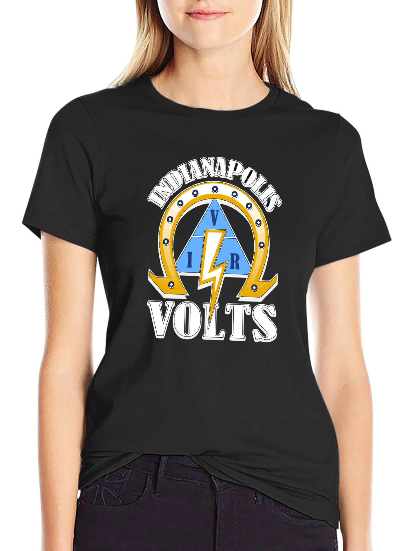 Indianapolis VOLTS Graphic Tee - Electrician Style