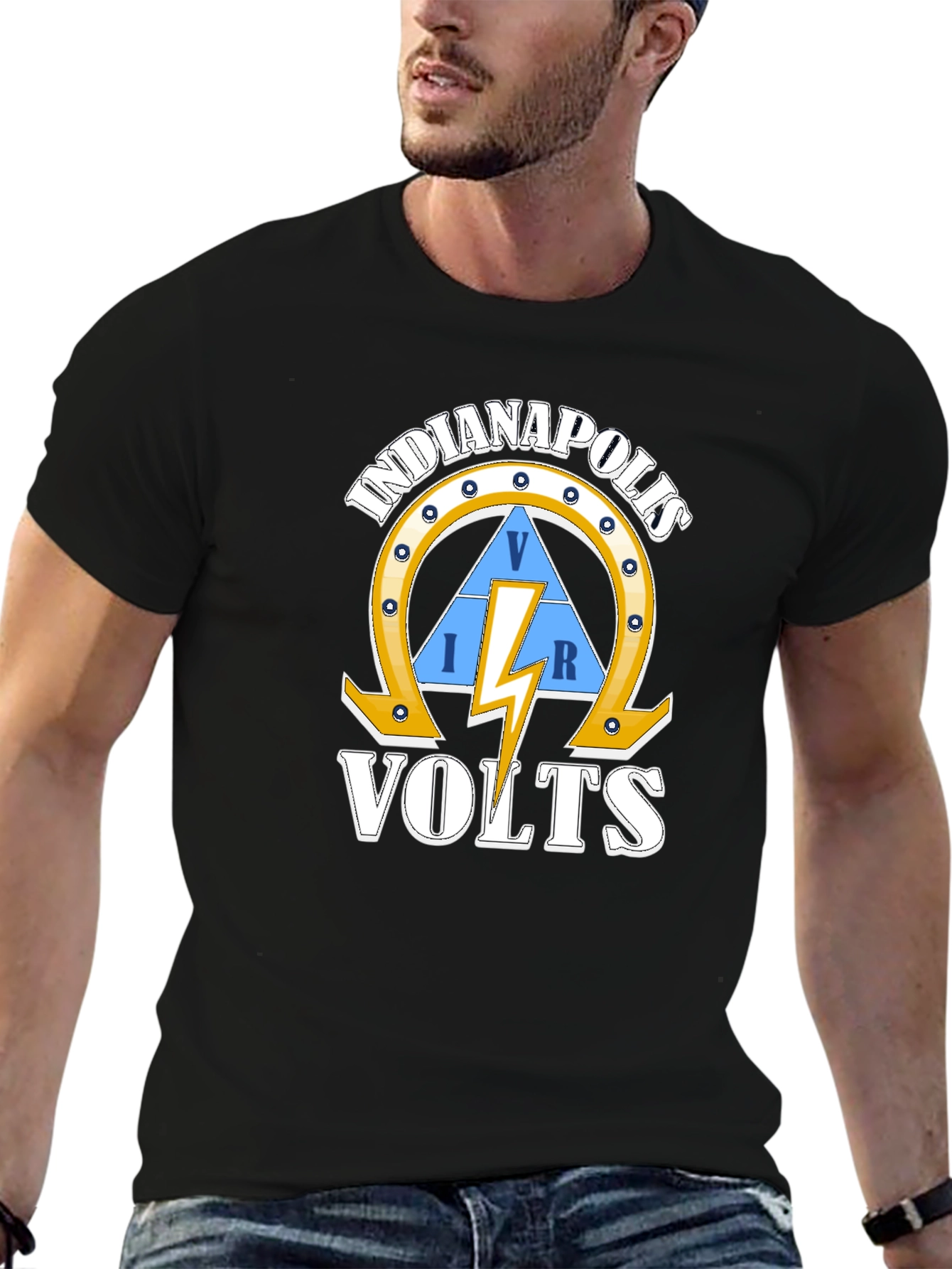 Indianapolis VOLTS Graphic Tee - Electrician Style