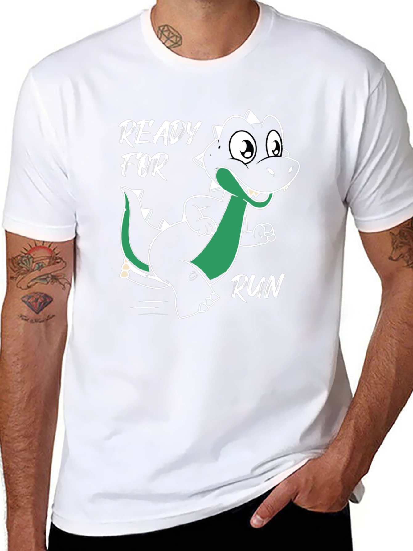 Ready for Run Dinosaur Graphic T-Shirt