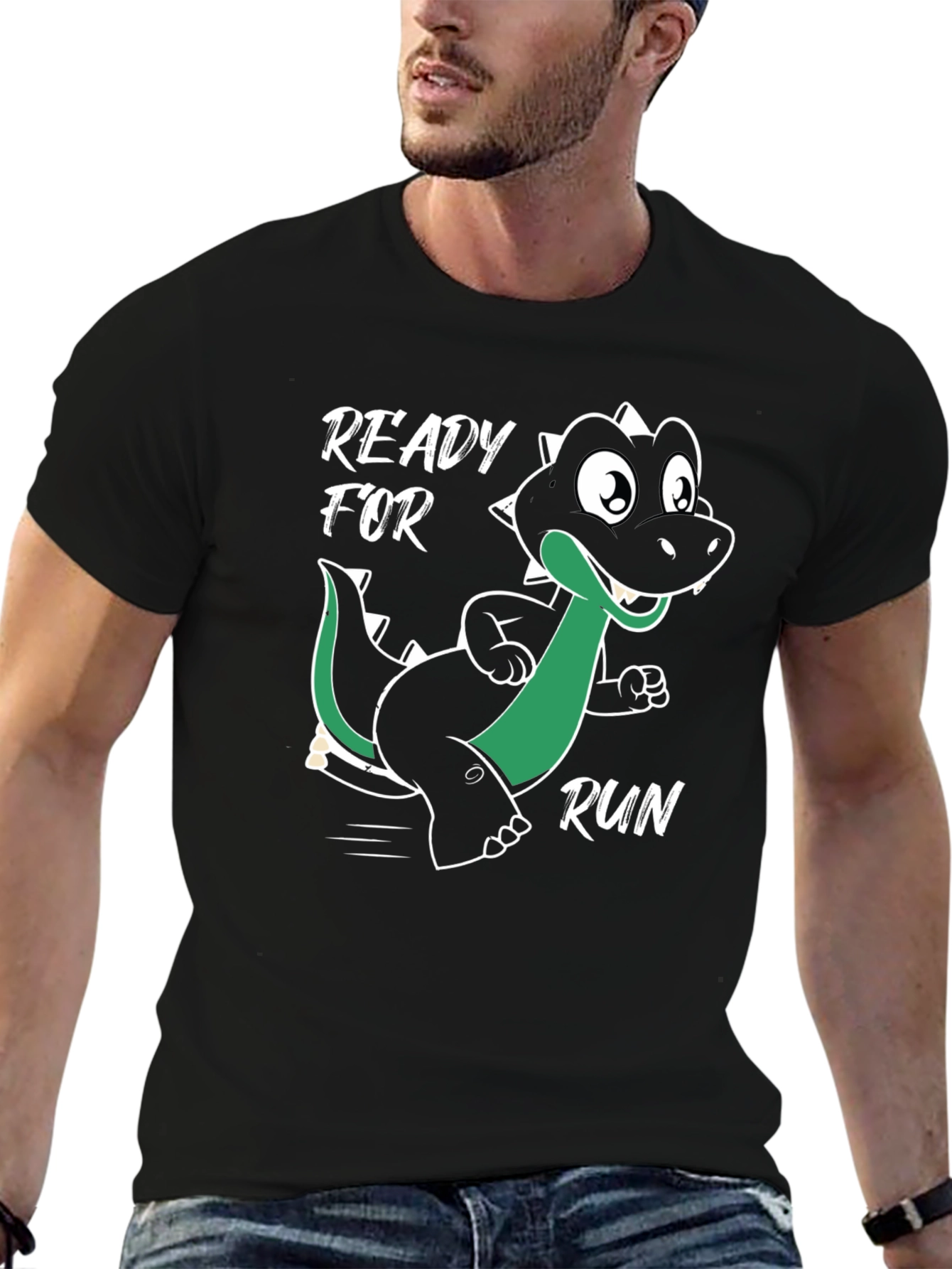 Ready for Run Dinosaur Graphic T-Shirt