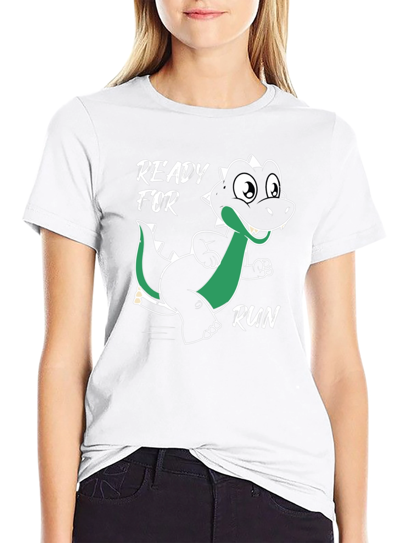 Ready for Run Dinosaur Graphic T-Shirt