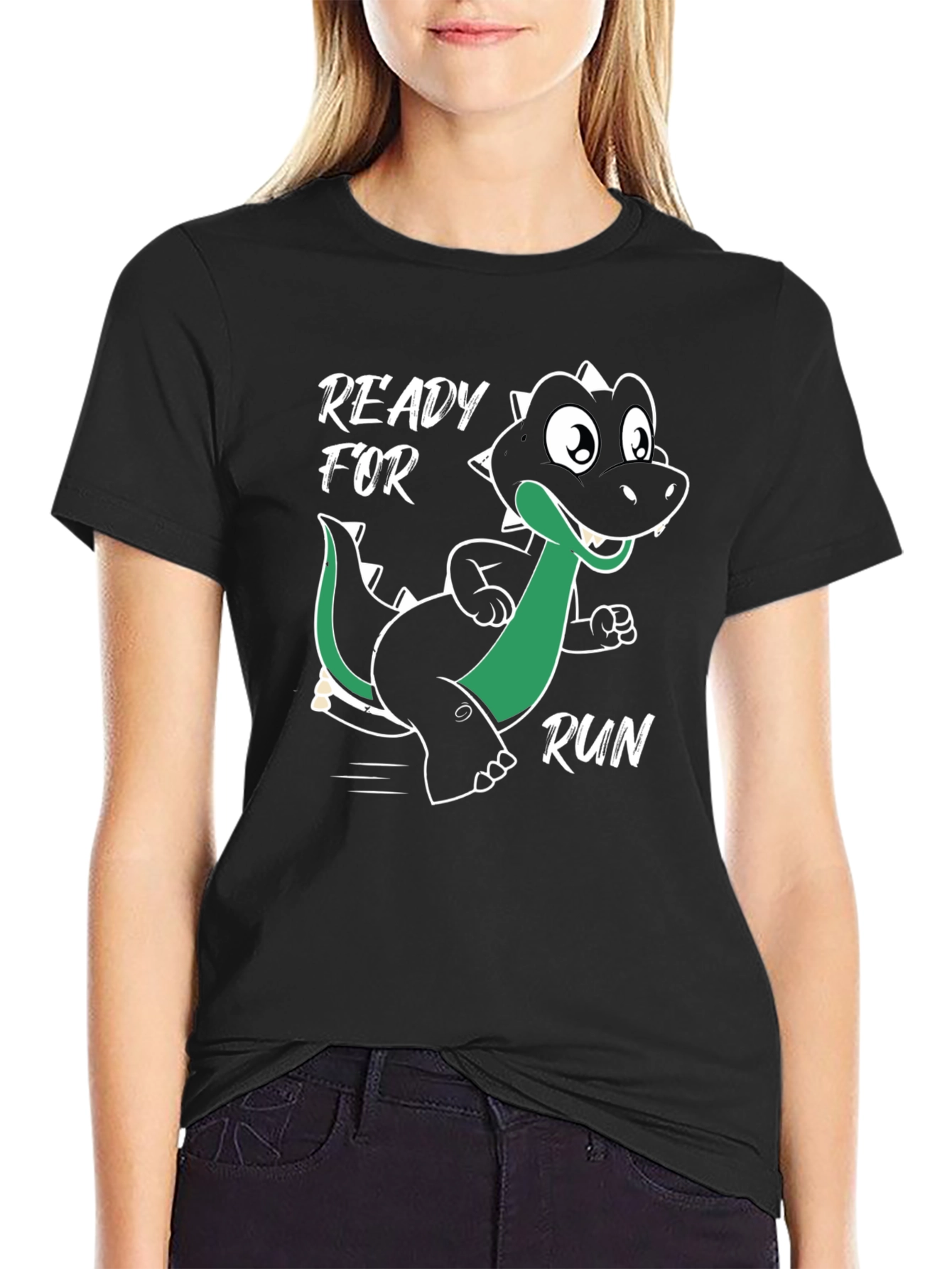 Ready for Run Dinosaur Graphic T-Shirt