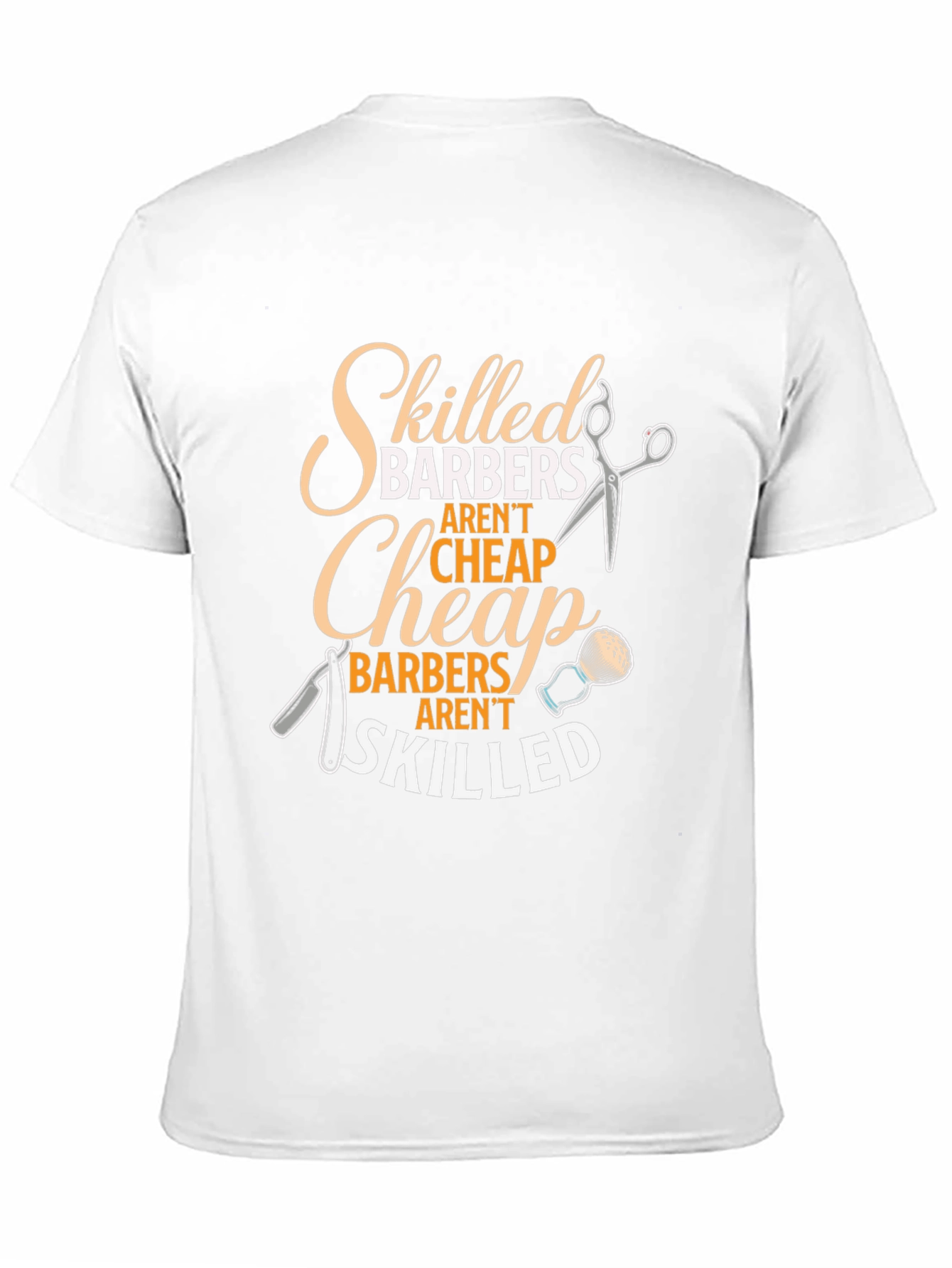 Skilled Barbers Graphic Tee - Black Crew Neck T-Shirt