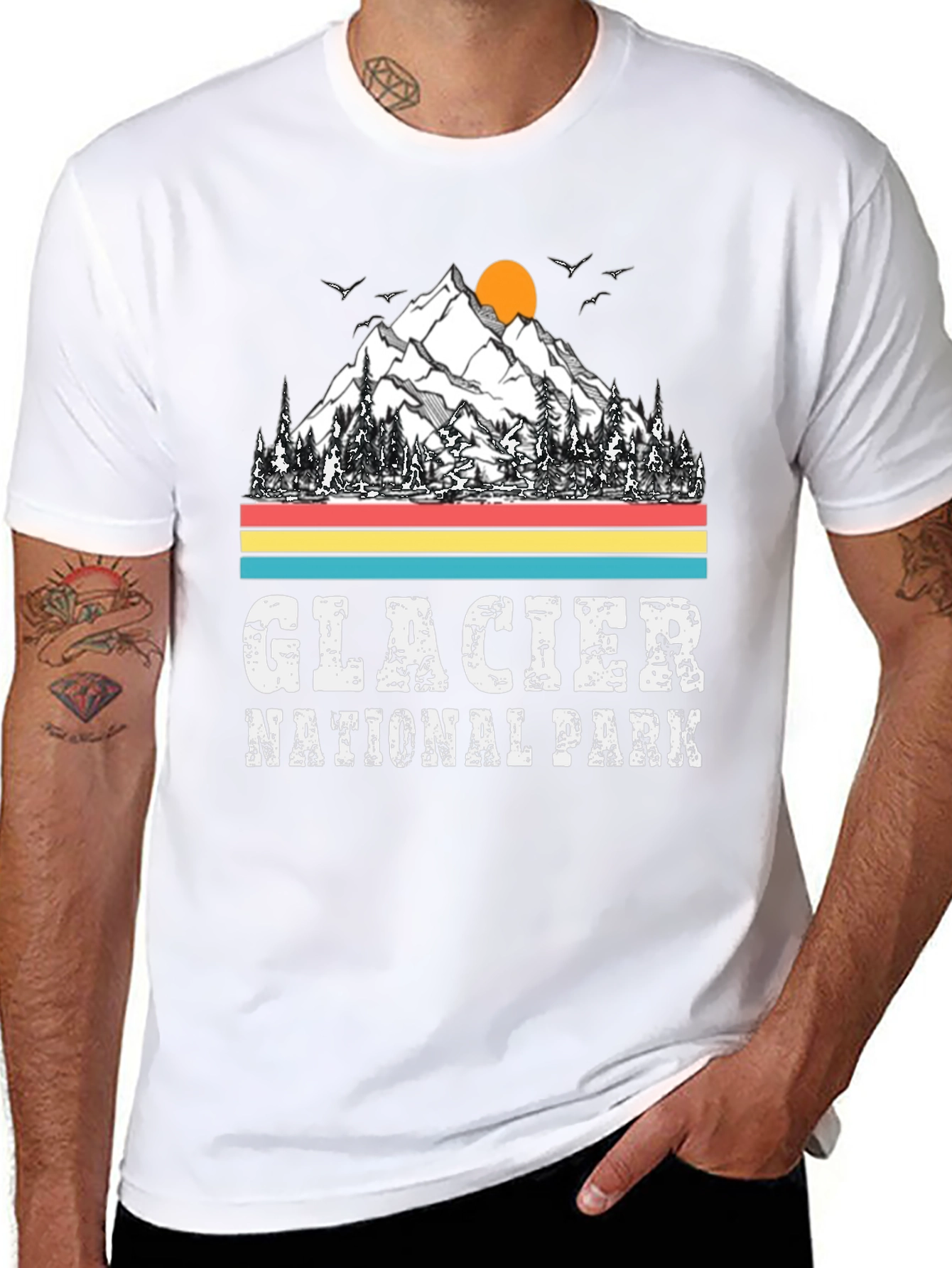 Glacier National Park T-Shirt - Mountain Graphic Tee