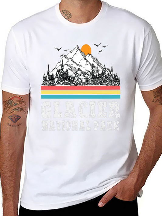Glacier National Park T-Shirt - Mountain Graphic Tee