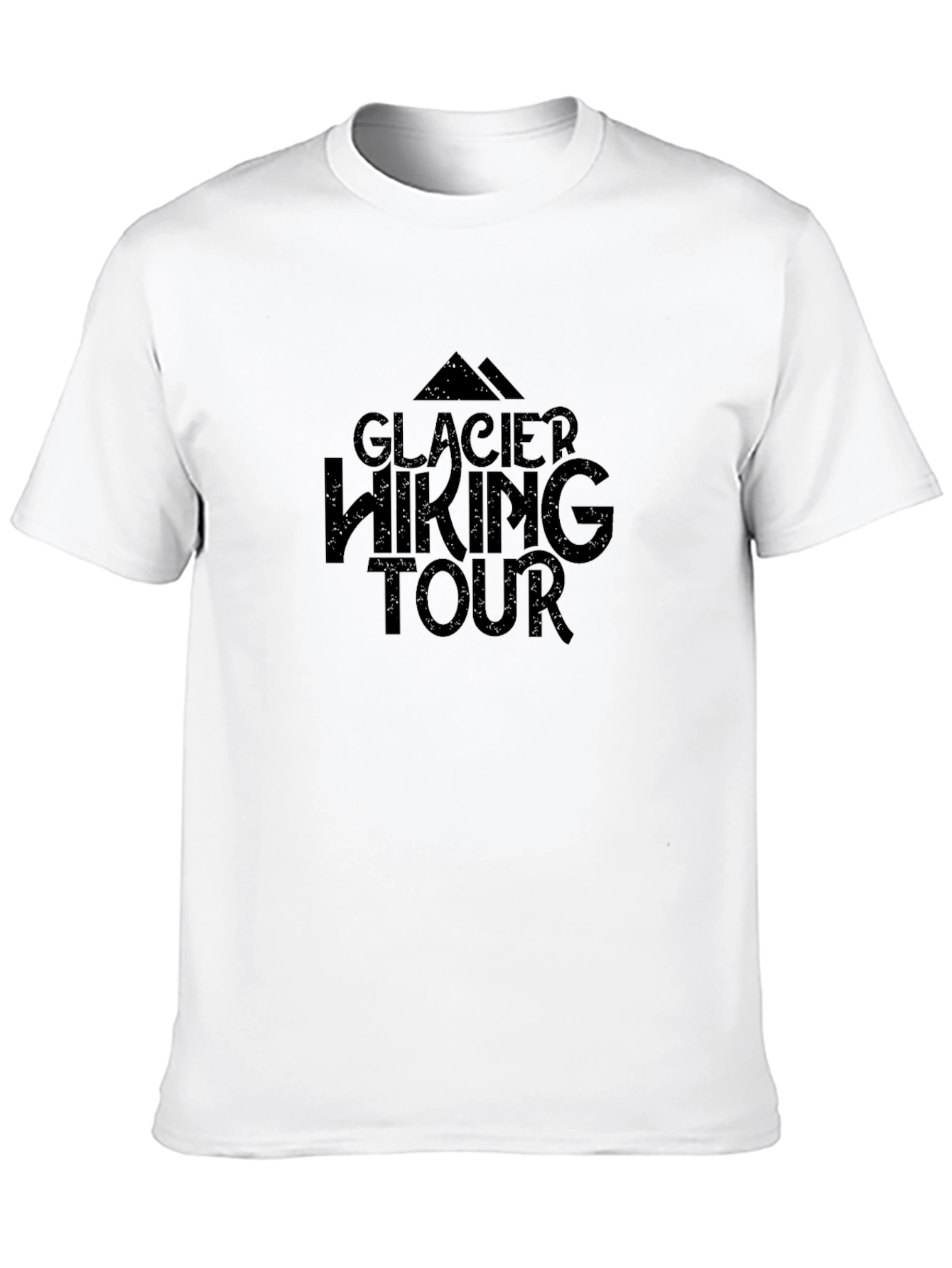 Glacier Hiking Tour Black Graphic Tee