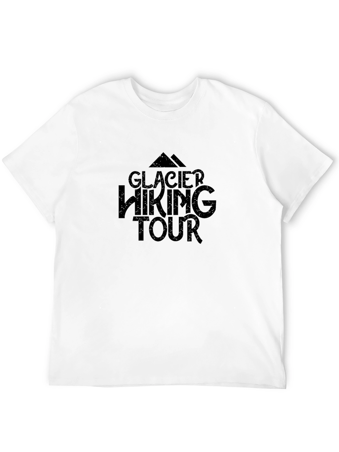 Glacier Hiking Tour Black Graphic Tee