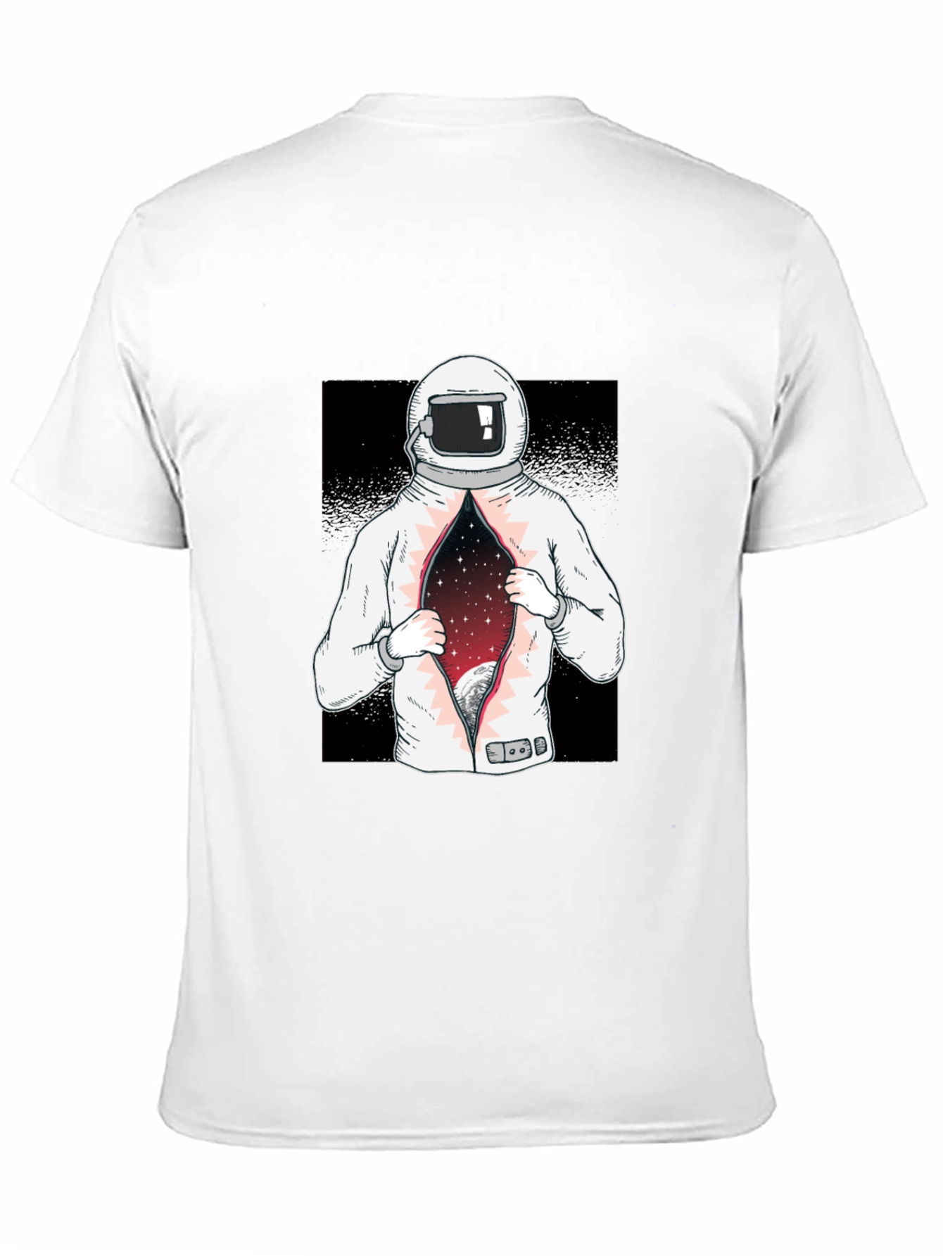 Astronaut Space Galaxy T-Shirt - Black Graphic Tee