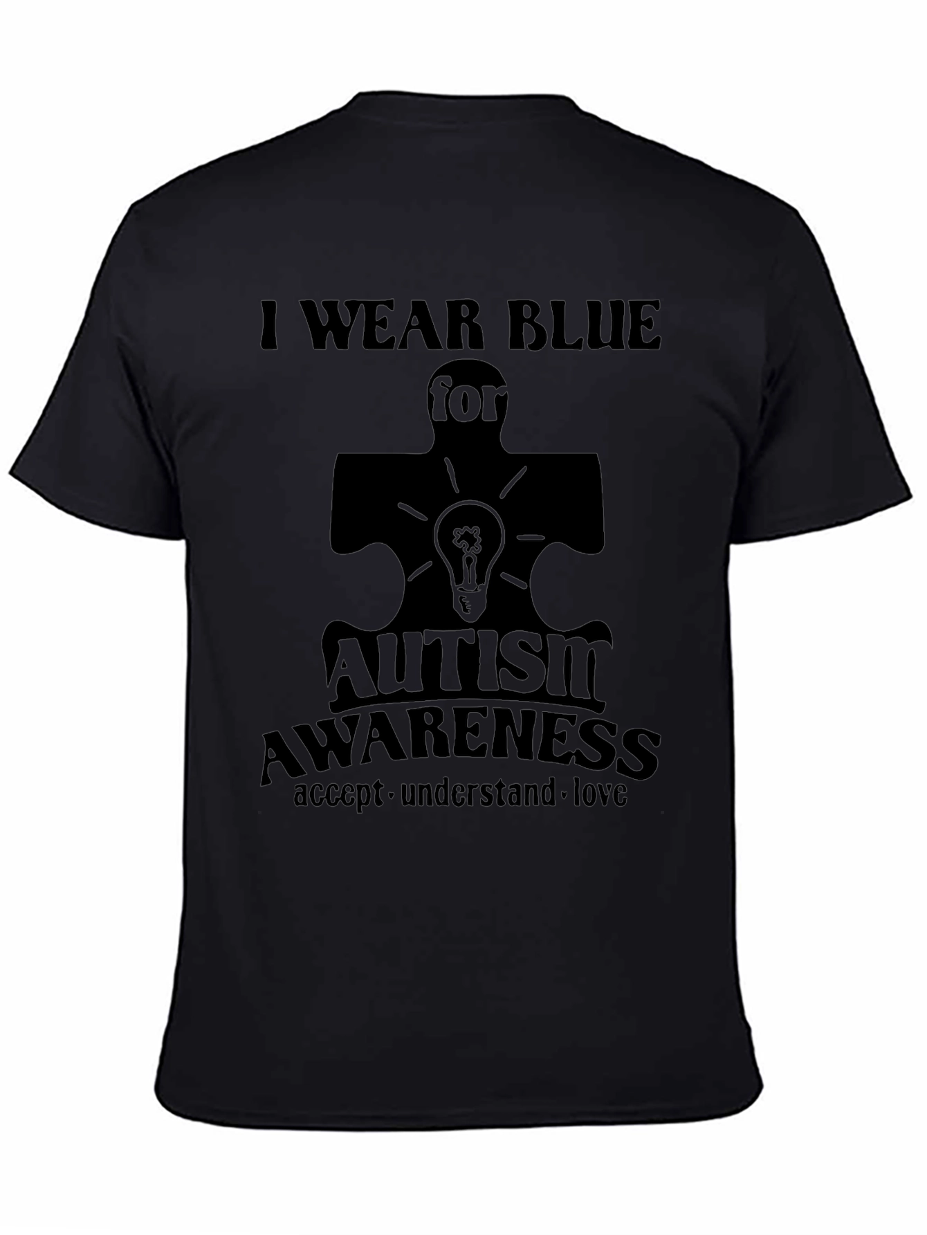 Autism Awareness T-Shirt: I Wear Blue