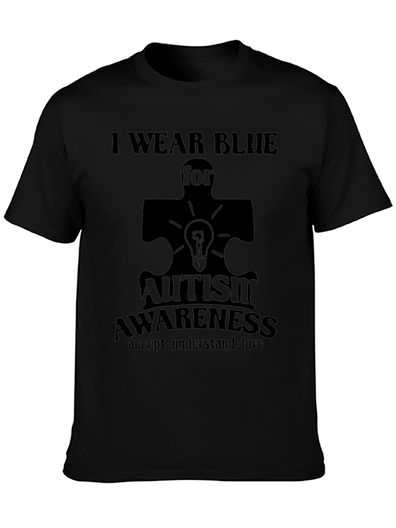 Autism Awareness T-Shirt: I Wear Blue